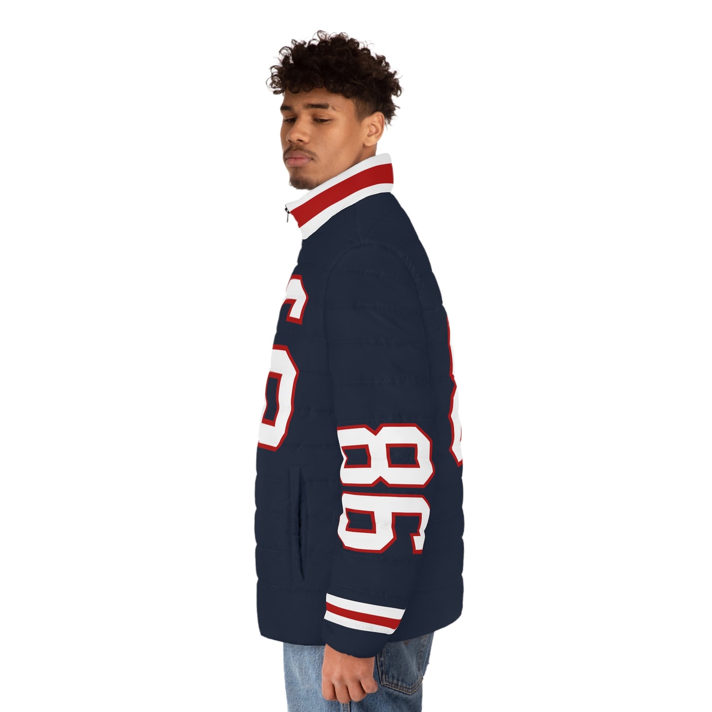 Ordman 86 Custom Game Day Men's Puffer Coat/ Jacket