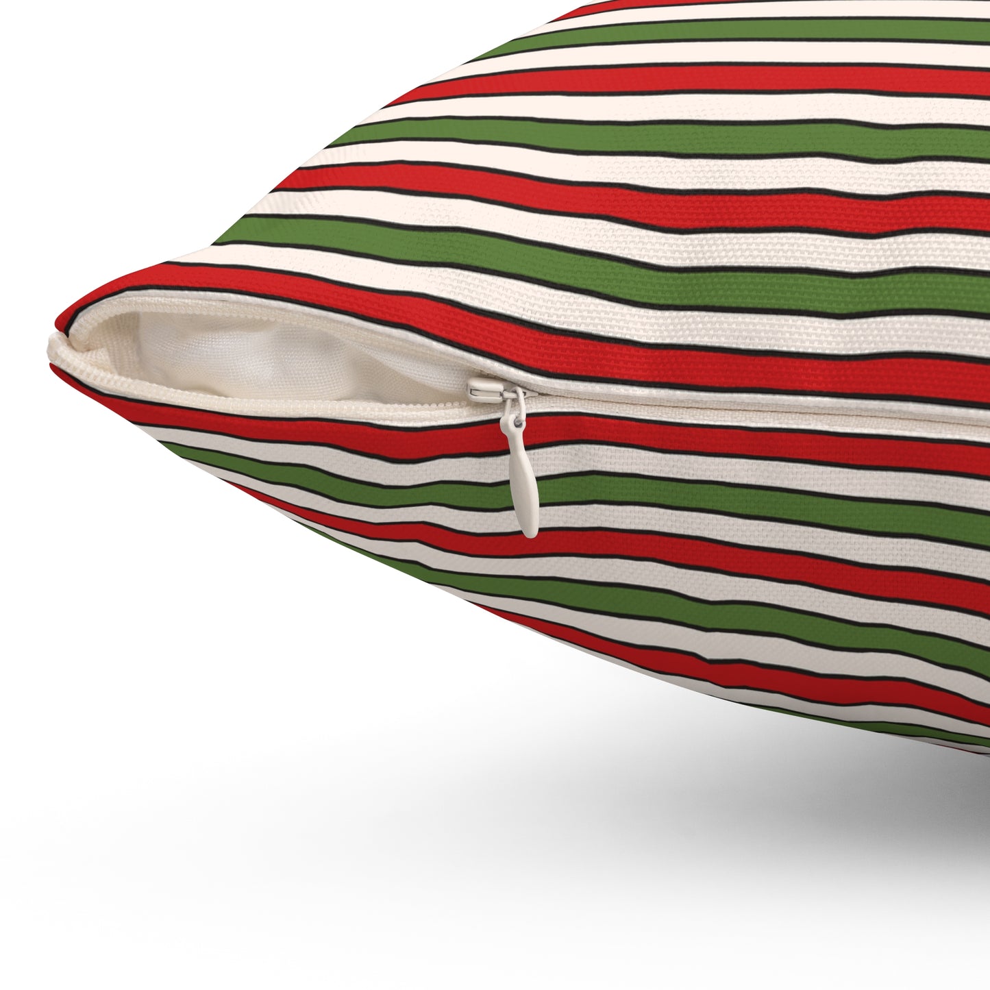 Christmas Checkerboard Pattern Polyester Square Pillow