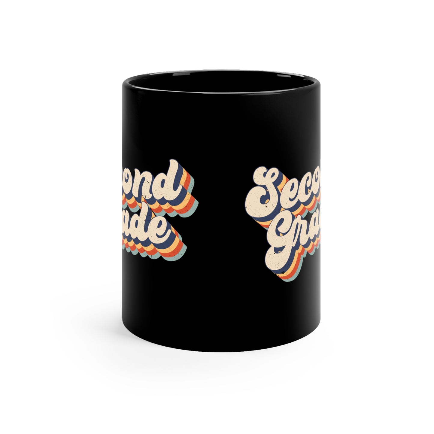 Second Grade 11oz Black Mug