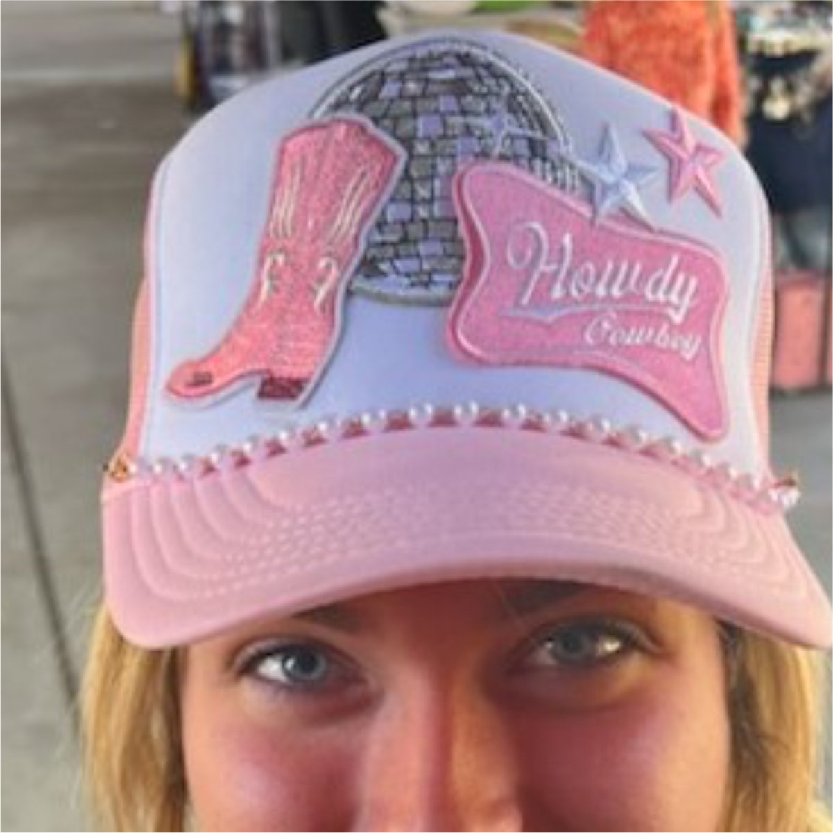 Howdy Disco Cowgirl Trucker Hat