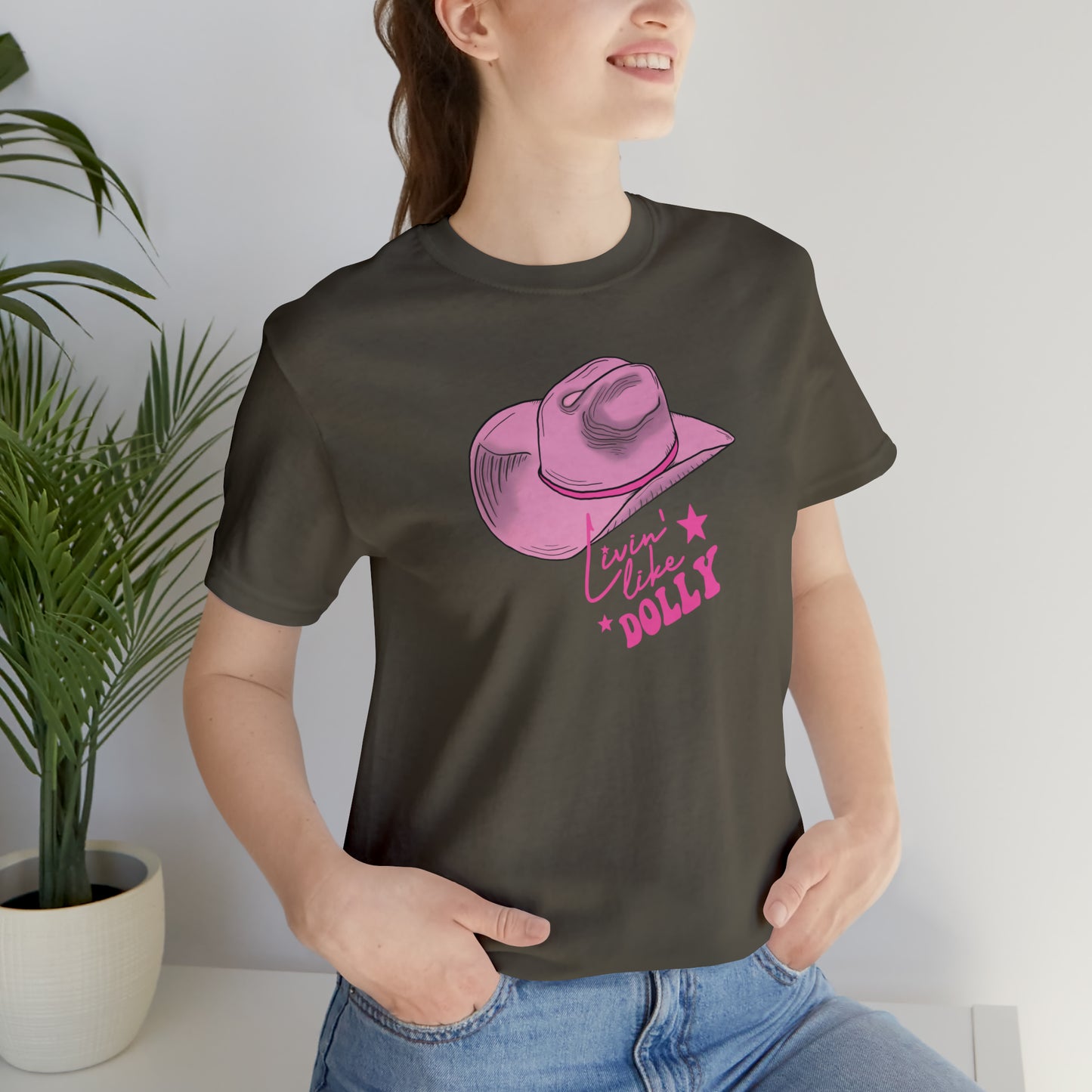 "Live Like Dolly" Unisex Jersey Short Sleeve Tee