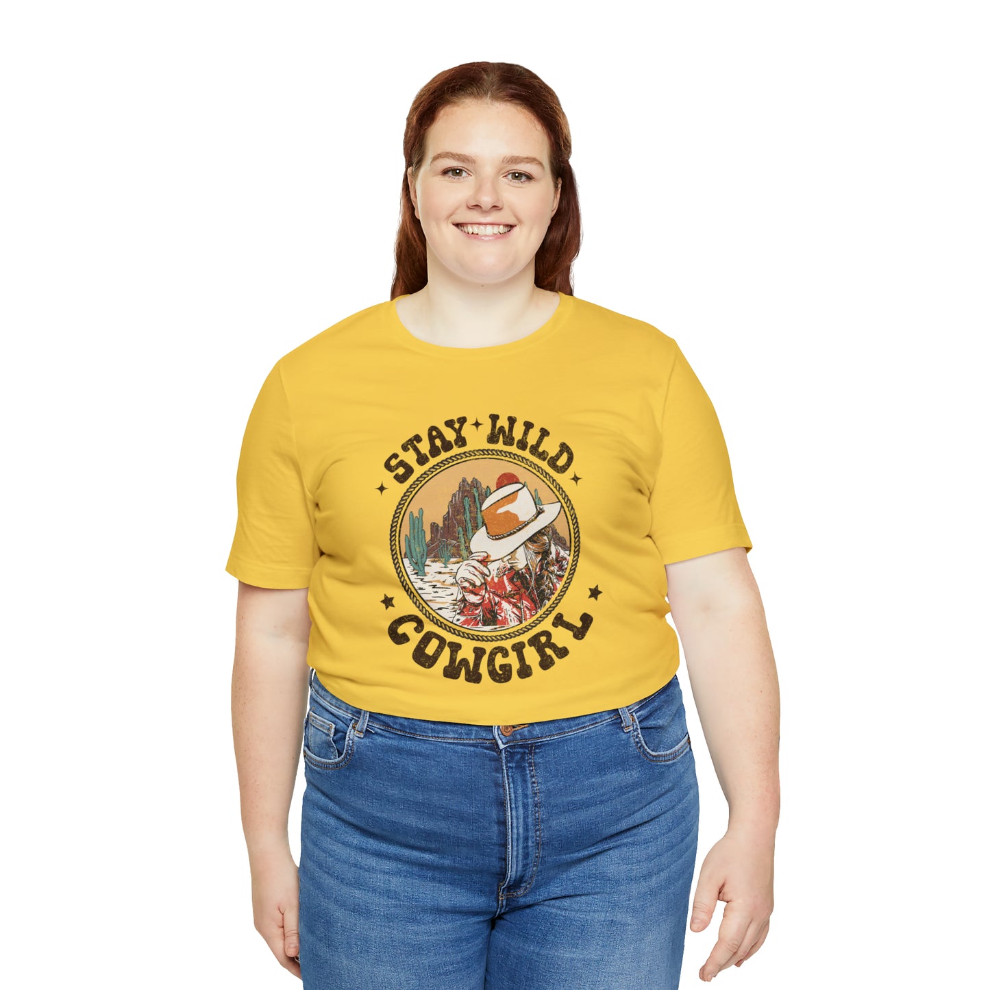 "Stay Wild Cowgirl" Unisex Jersey Short Sleeve Tee