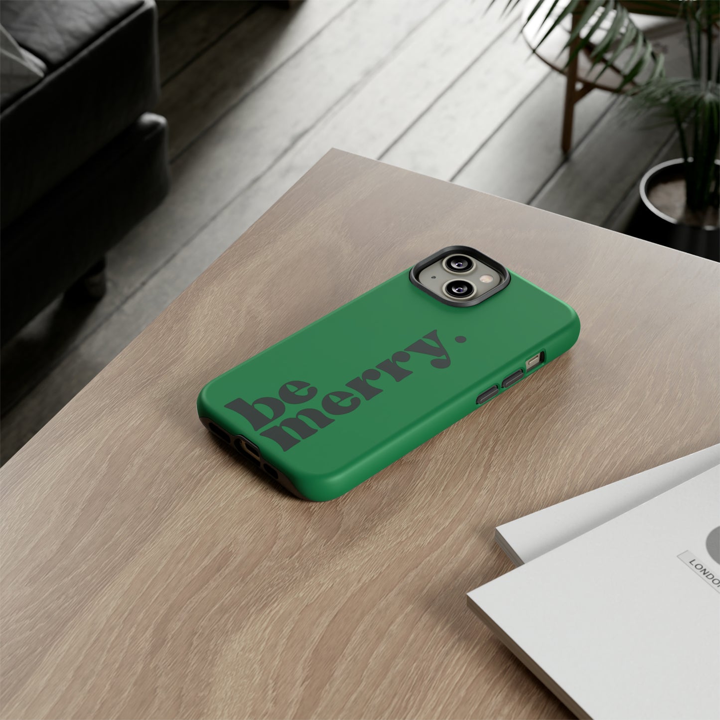 be merry Christmas/ Holiday Apple iPhone Tough Cases