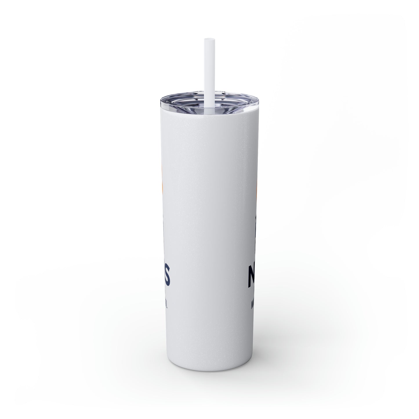 Freeburg Middle School National Junior Honor Society NJHS Yellow Torch Skinny Tumbler with Straw, 20oz