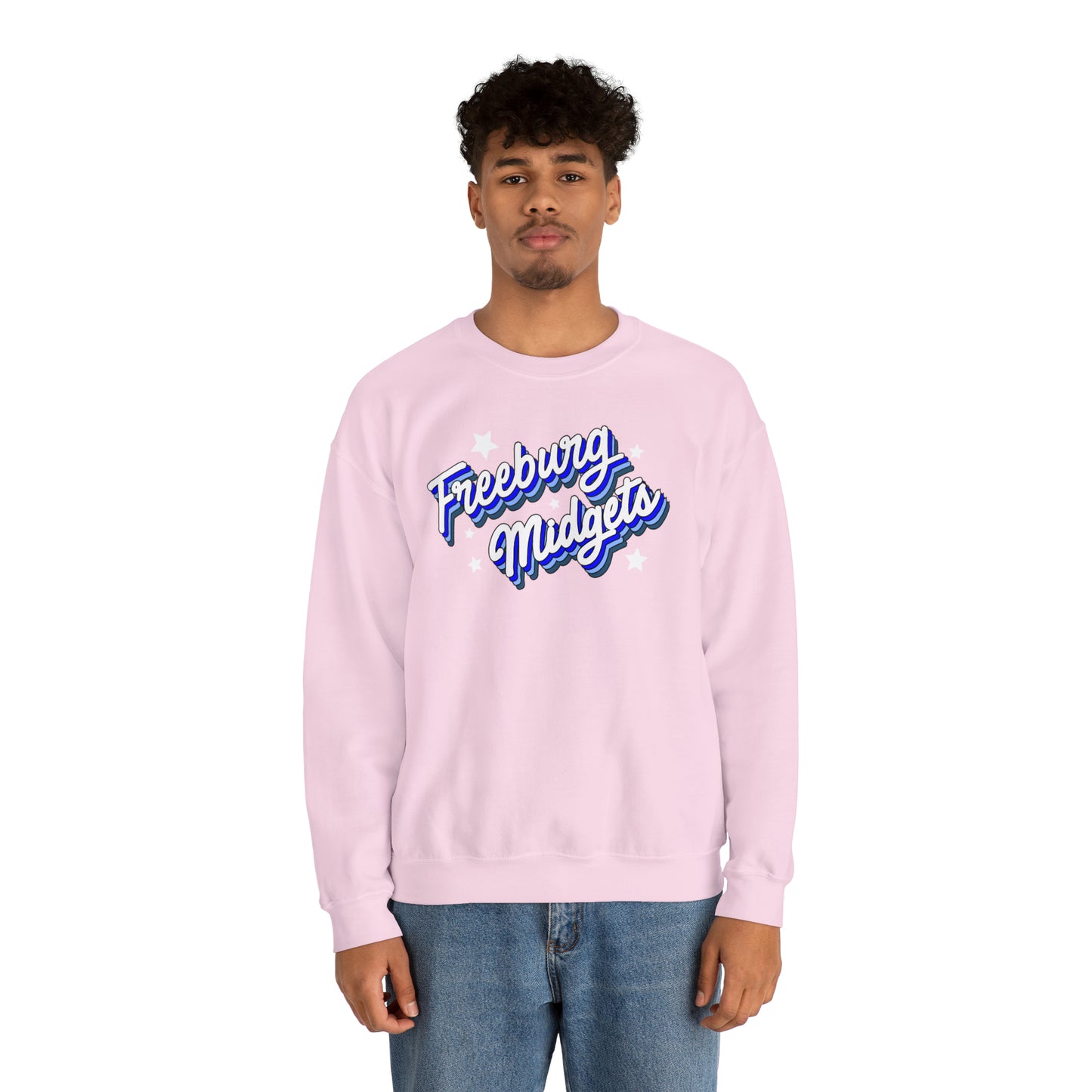 Retro Freeburg Midgets Unisex Heavy Blend™ Crewneck Sweatshirt