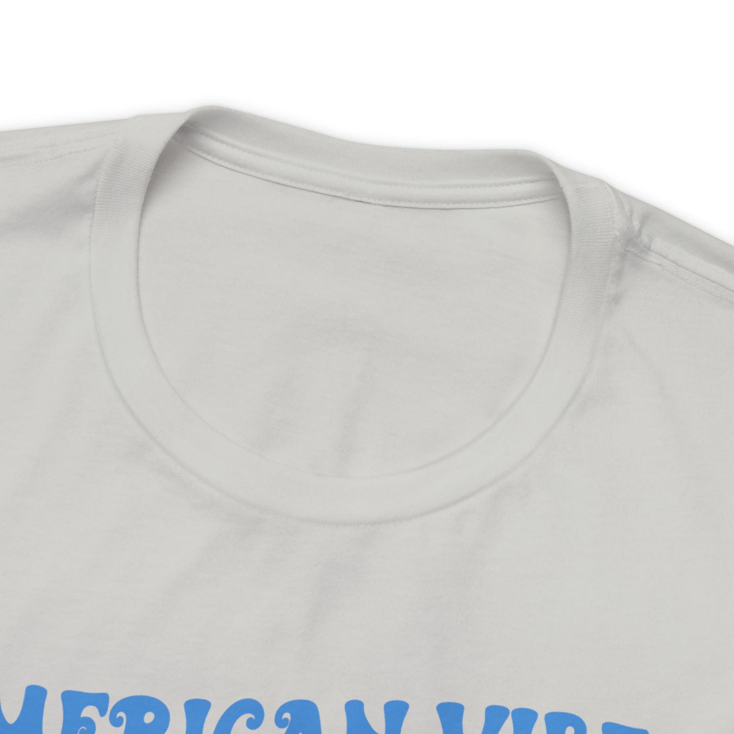 USA American Vibes American Flag Smiley Face Unisex Jersey Short Sleeve Tee