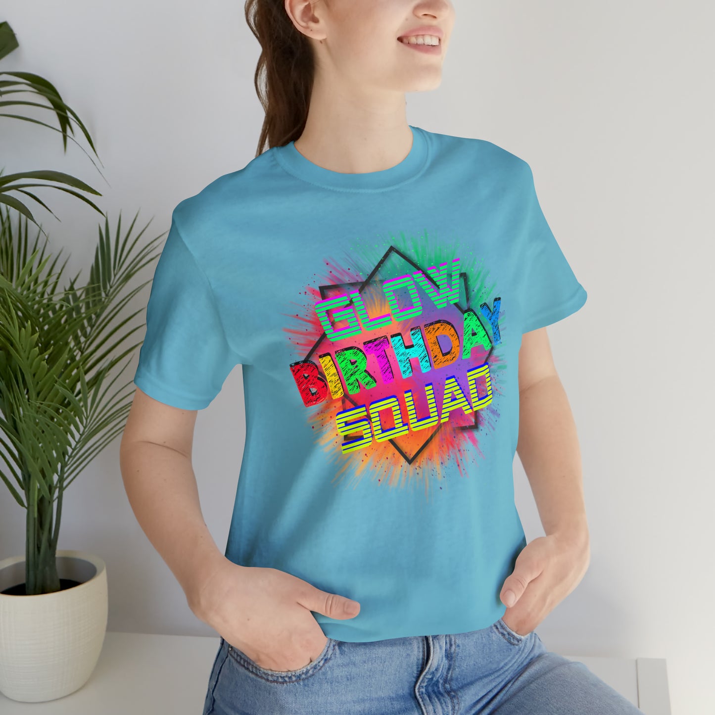 Glow Birthday Squad T-Shirt