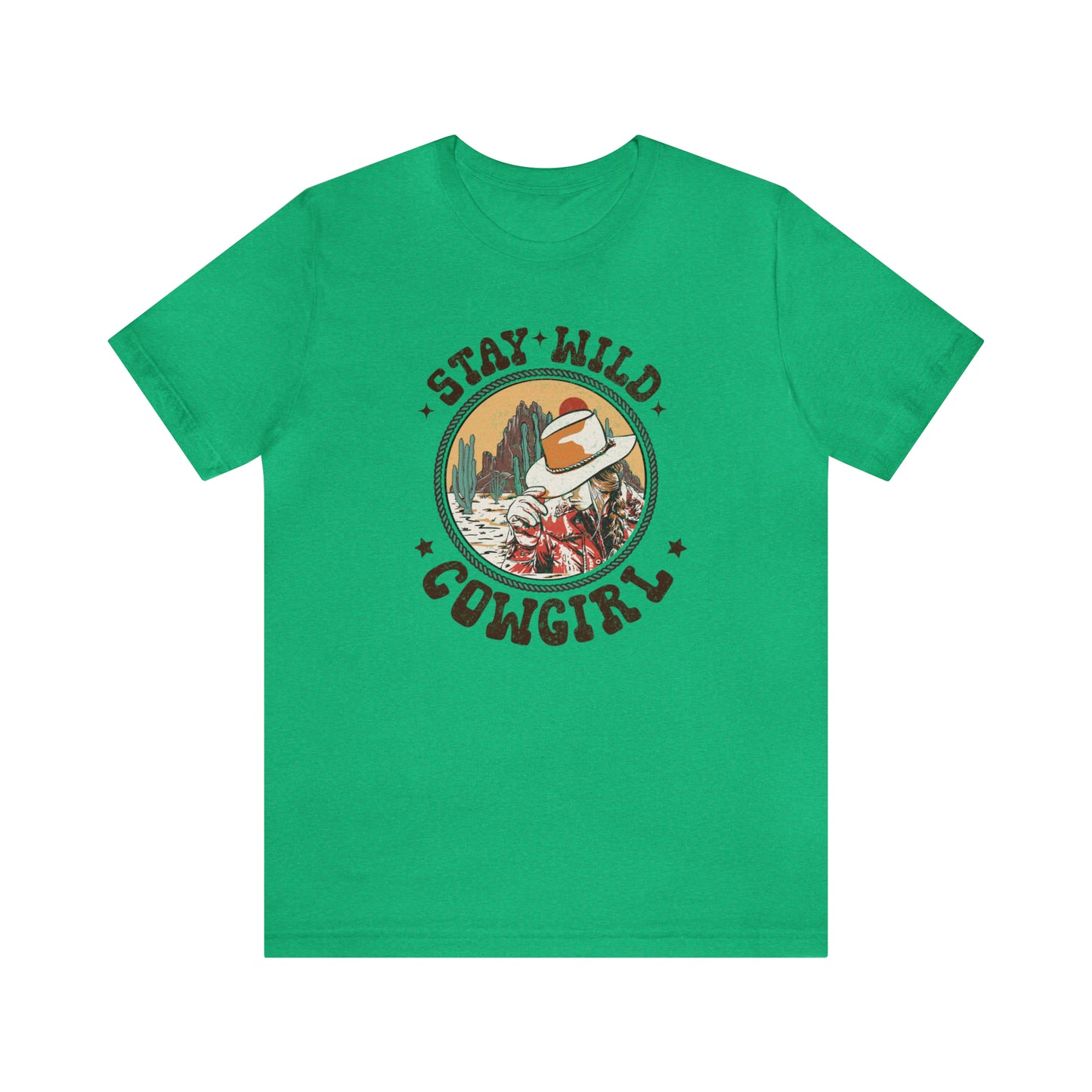 "Stay Wild Cowgirl" Unisex Jersey Short Sleeve Tee