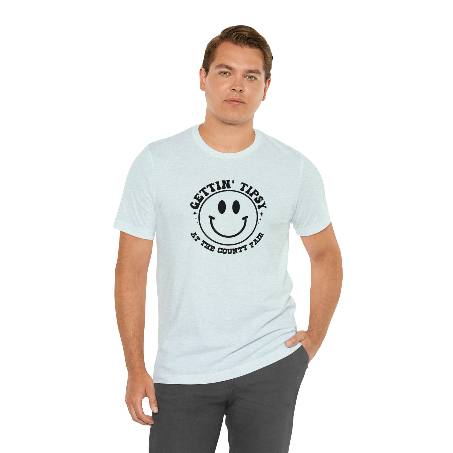 "Gettin' Tipsy at the County Fair" Unisex Jersey Short Sleeve Tee