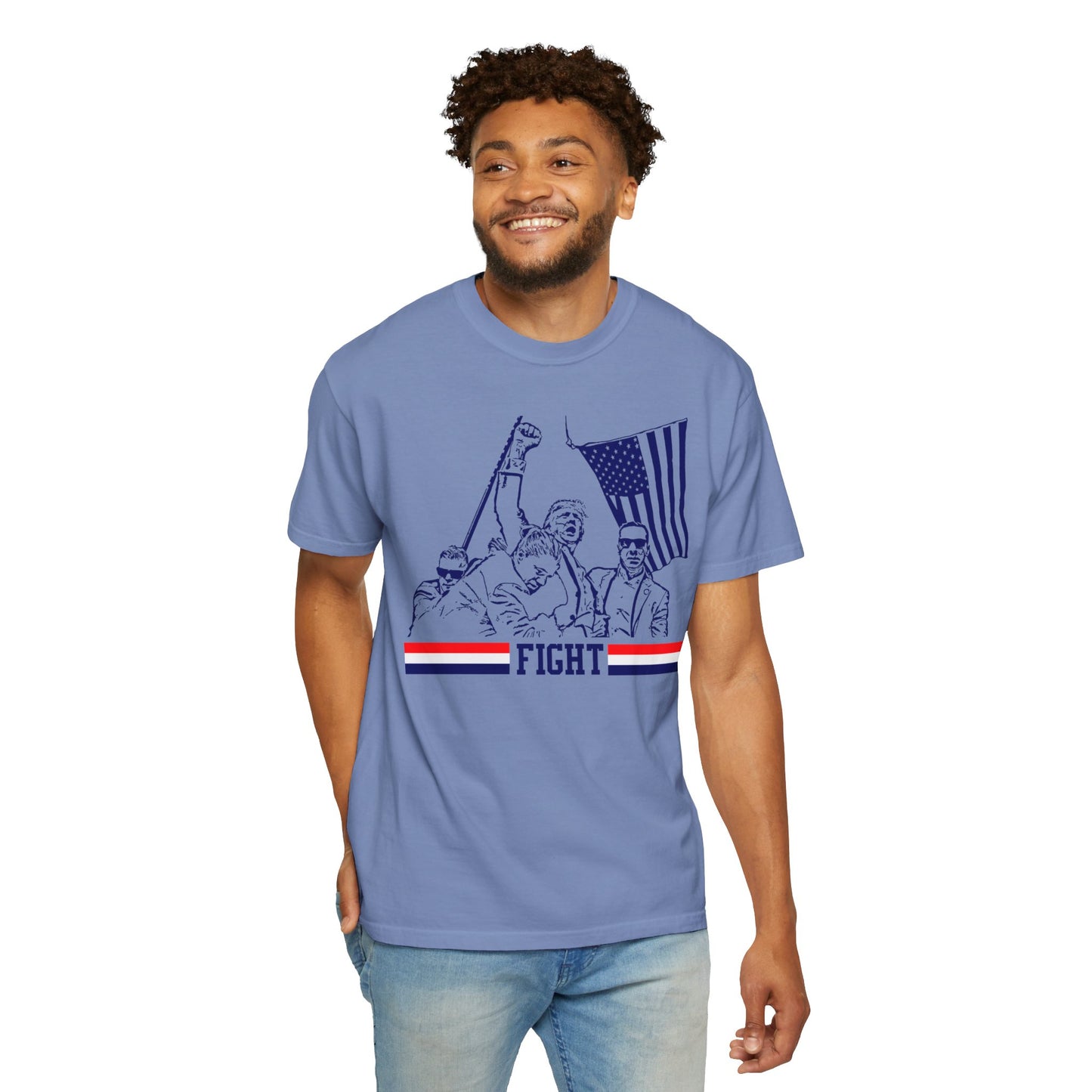 Trump Fight Unisex Garment-Dyed T-shirt