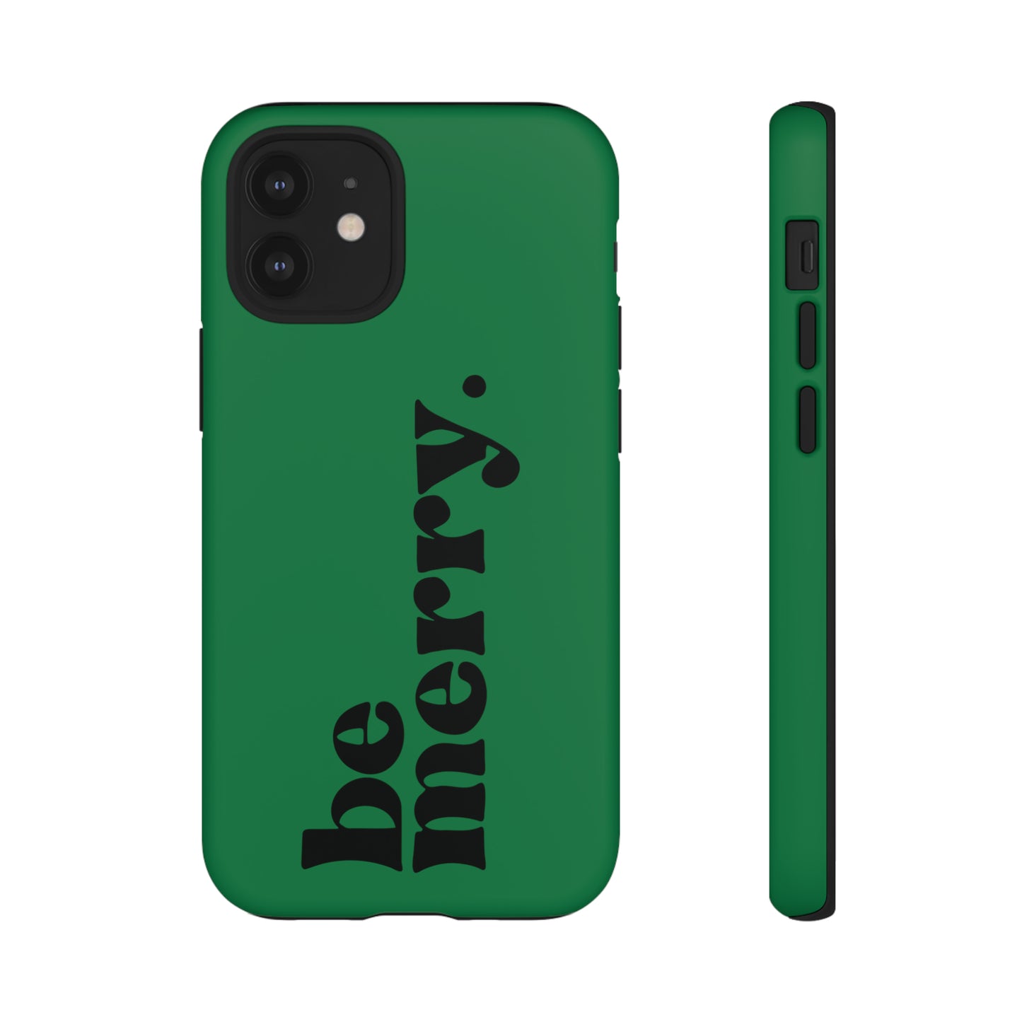 be merry Christmas/ Holiday Apple iPhone Tough Cases