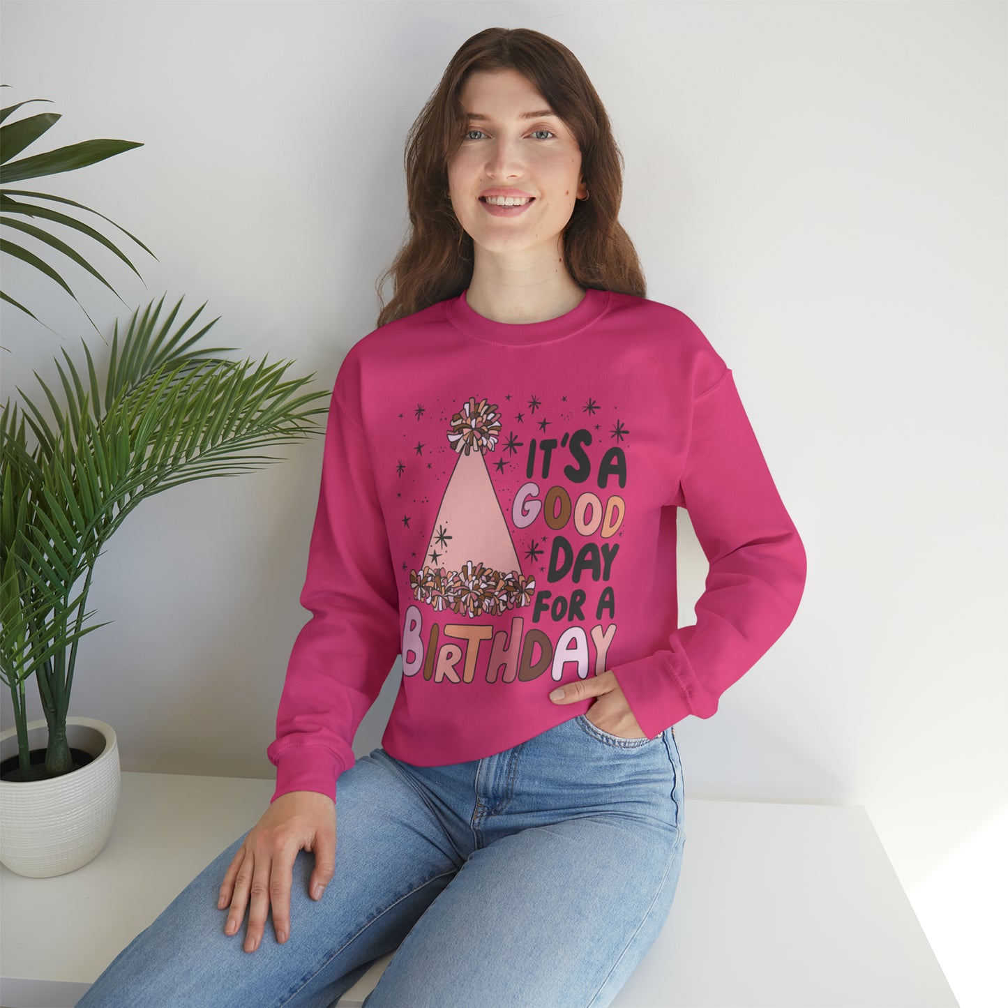 It's a Good Day for a Birthday Heavy Blend™ Crewneck Sweatshirt