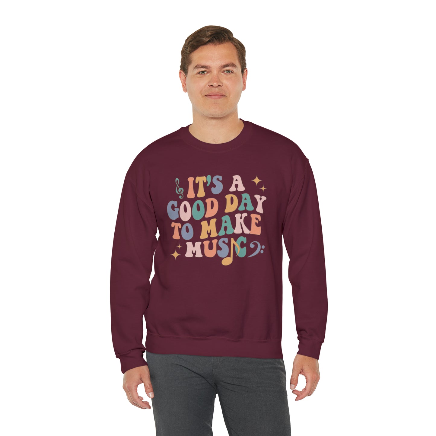 It's a Good Day to Make Music Heavyweight Crewneck Sweatshirt