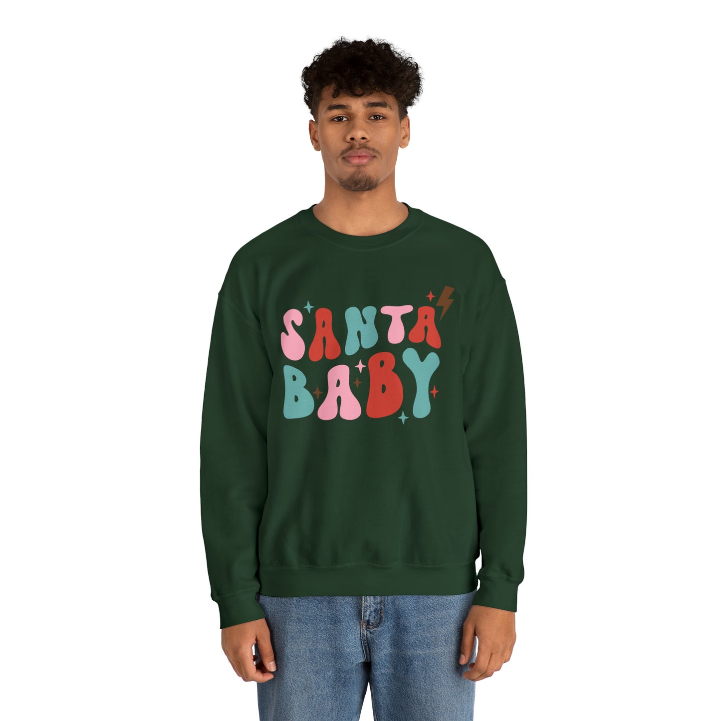 Santa Baby Heavyweight Crewneck Sweatshirt