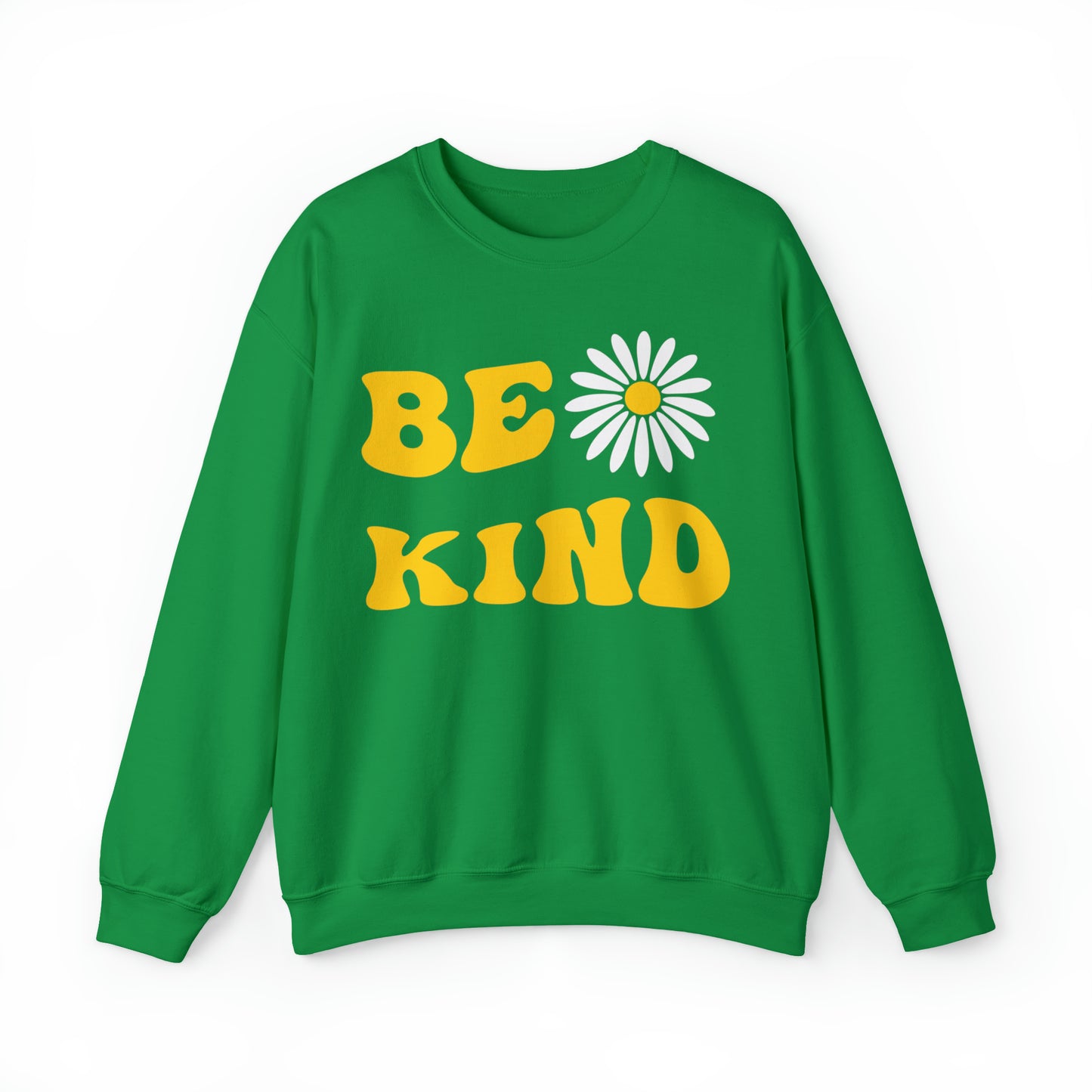 Be Kind Yellow Sunflower Unisex Heavy Blend™ Crewneck Sweatshirt