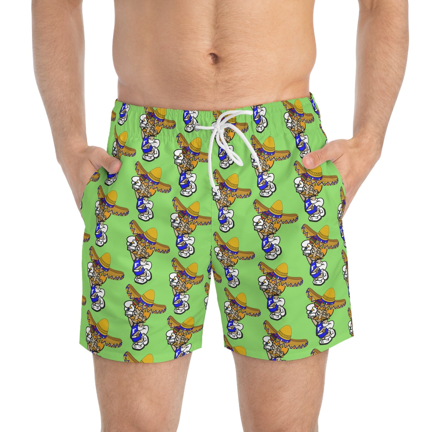 Sombrero Midget Swim Trunks - Lime Green
