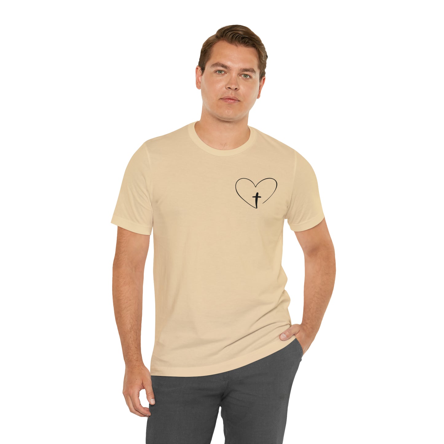 "Jesus Scripture" (Front and Back Design) Unisex Jersey Short Sleeve Tee