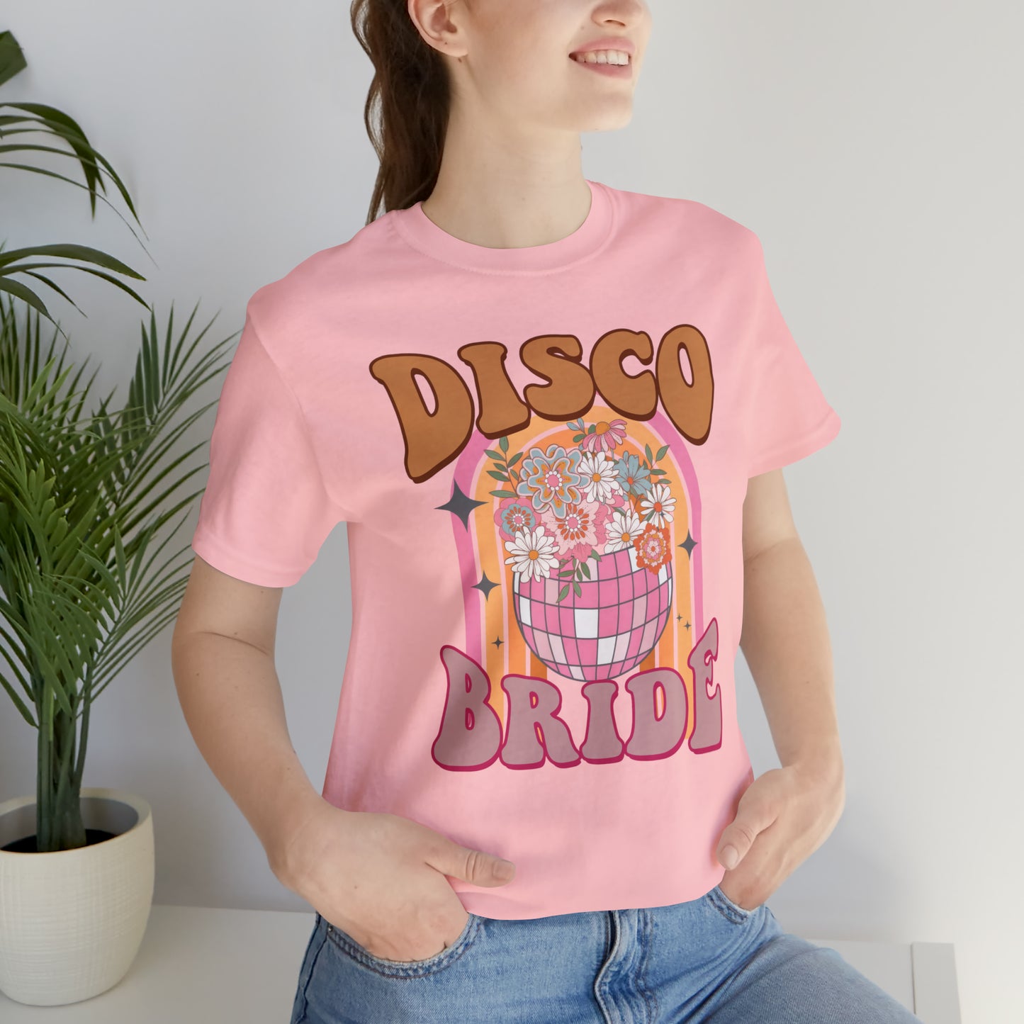 Retro Disco Bride Mirror Ball T-Shirt