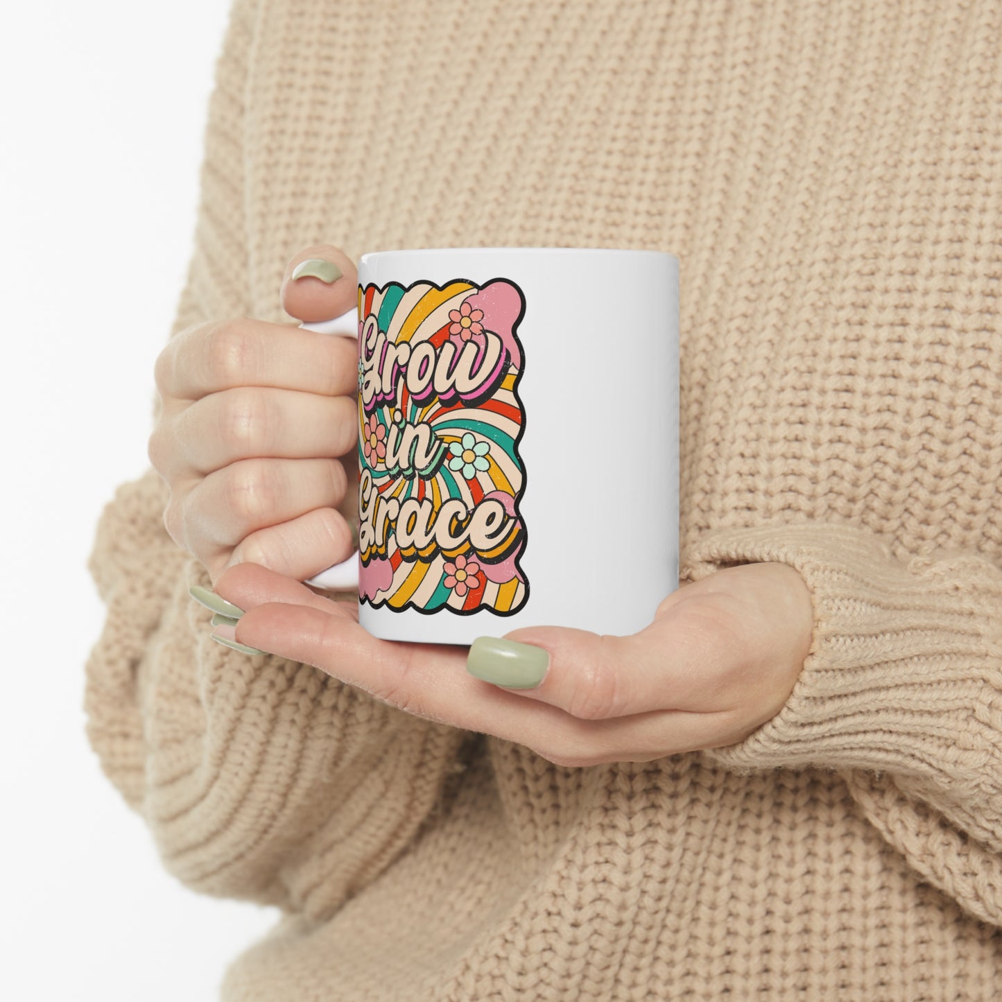 Grow in Grace Christian Ceramic Mug 11oz