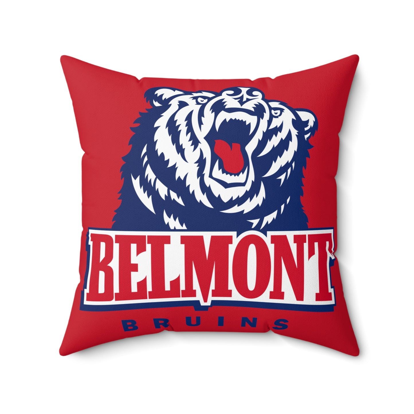 Belmont University Bruins Square Pillow - Red