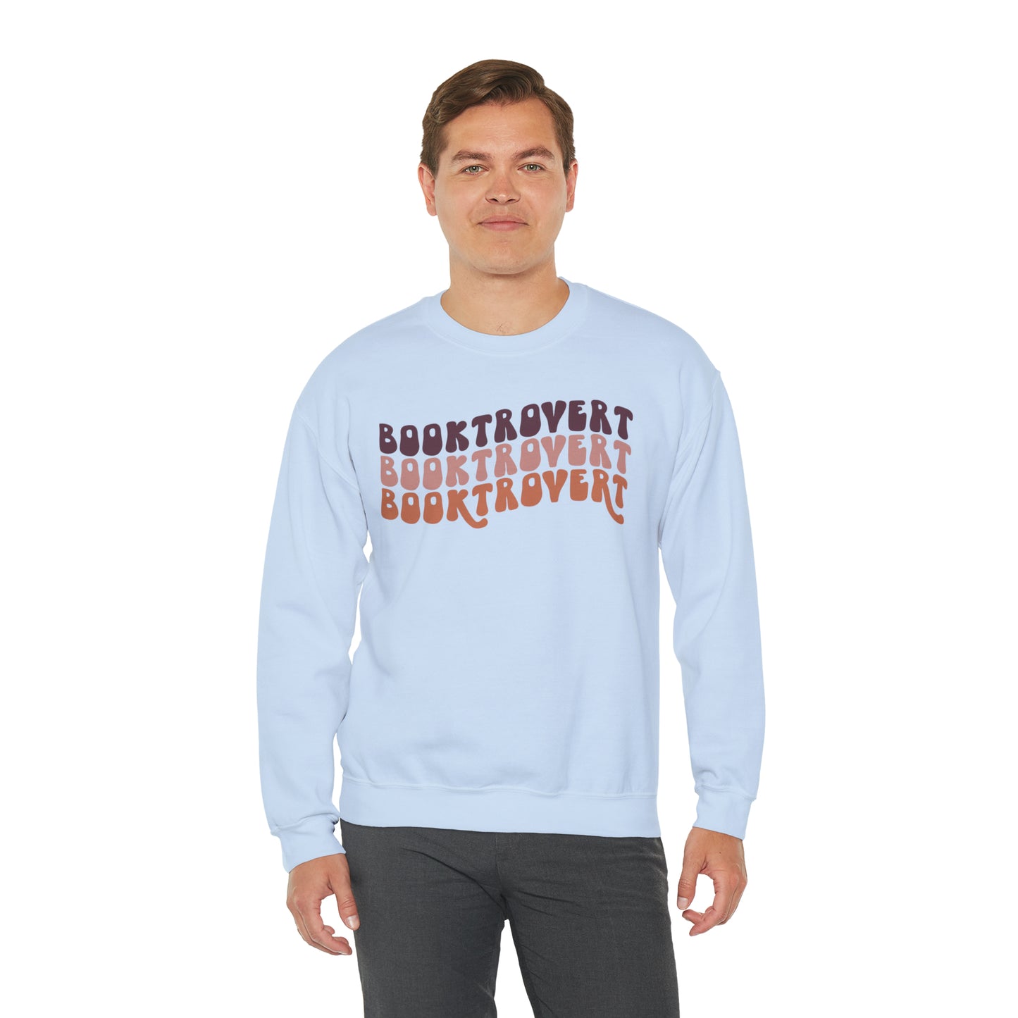 Warm Booktrovert Unisex Heavy Blend Crewneck Sweatshirt