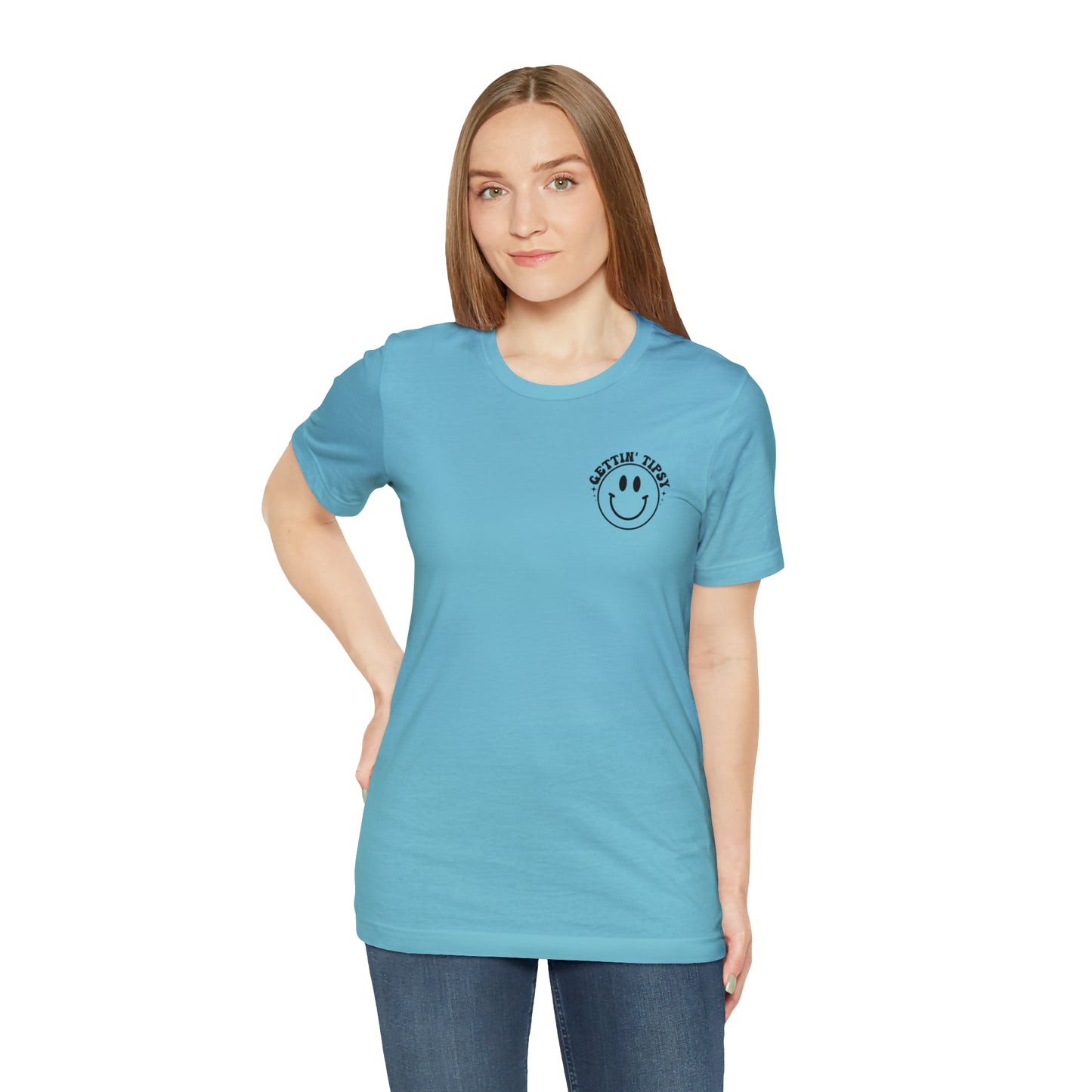 "Errbody in the Lake Gettin' Tipsy" (Front and Back Design) Unisex Jersey Short Sleeve Tee
