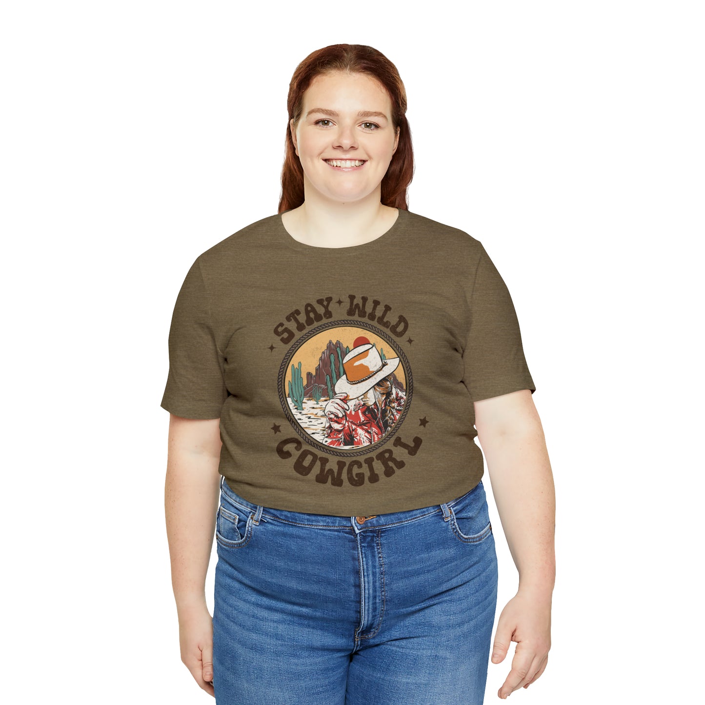 "Stay Wild Cowgirl" Unisex Jersey Short Sleeve Tee
