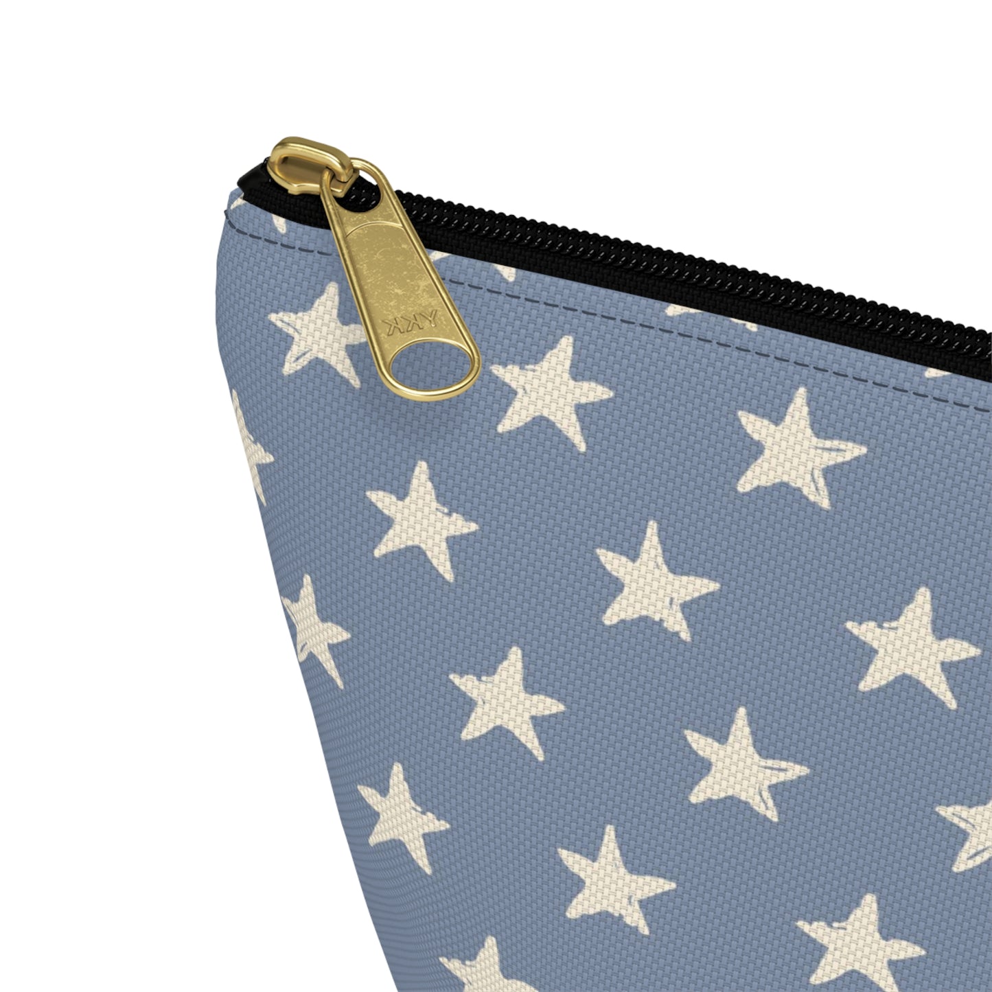 USA America 4th of July Distressed Stars Design Accessory Pouch w T-bottom
