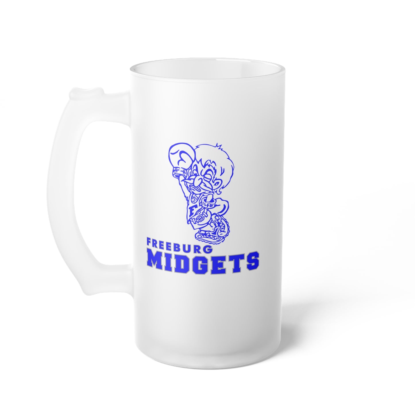 FCHS Freeburg Midgets Frosted Glass Beer Mug