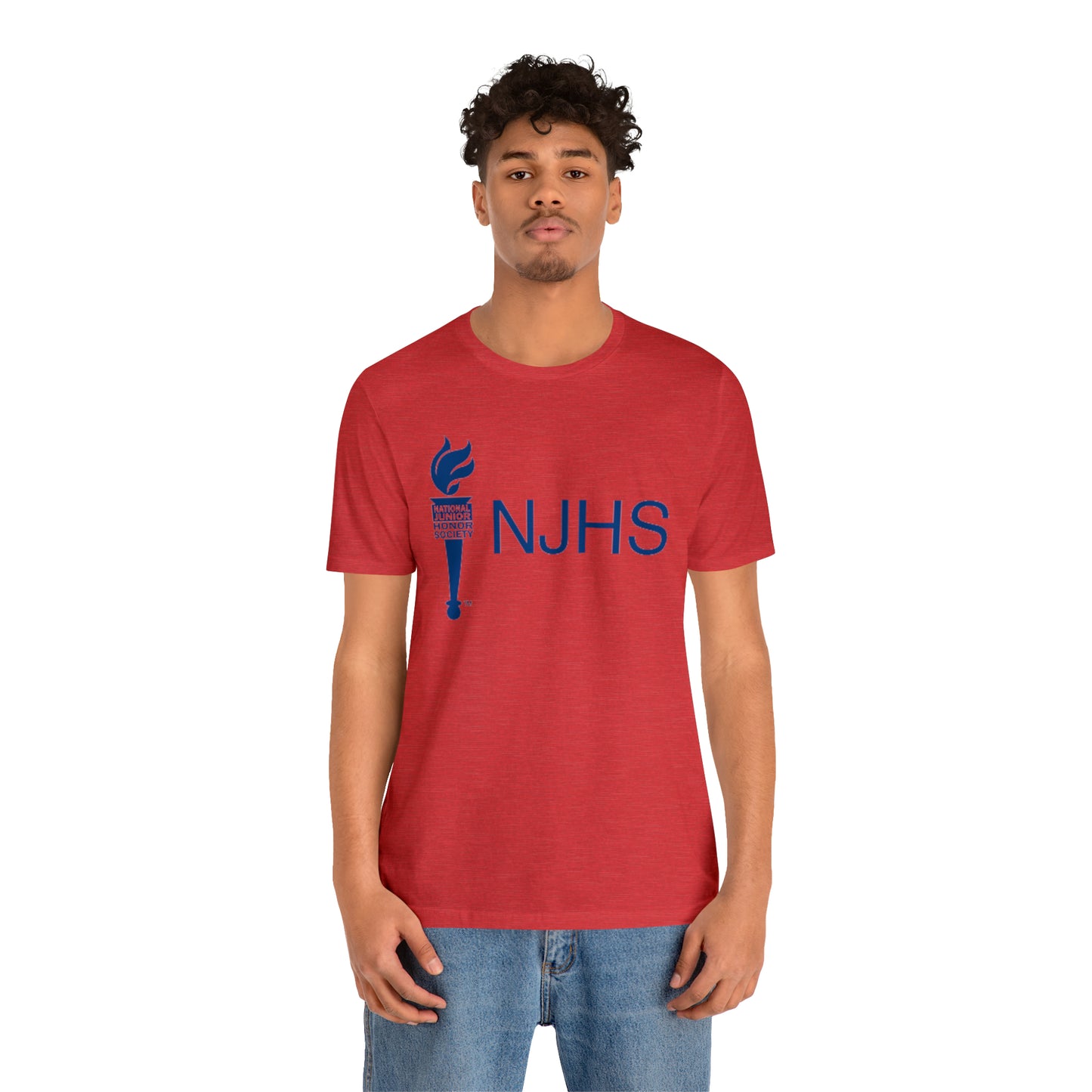 NJHS National Junior Honor Society Torch Bella Jersey Short Sleeve Tee (Unisex)