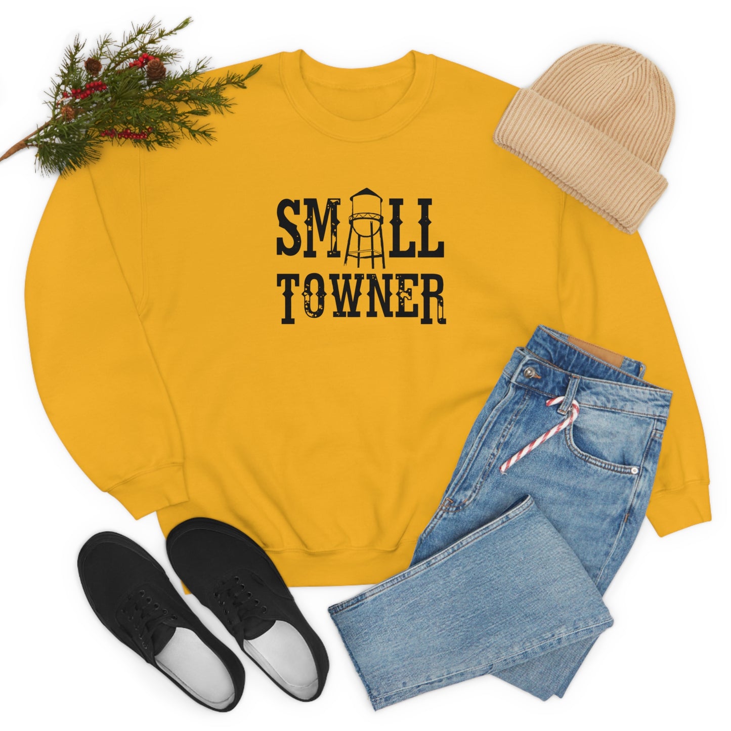 "Small Towner" - Unisex Heavy Blend™ Crewneck Sweatshirt