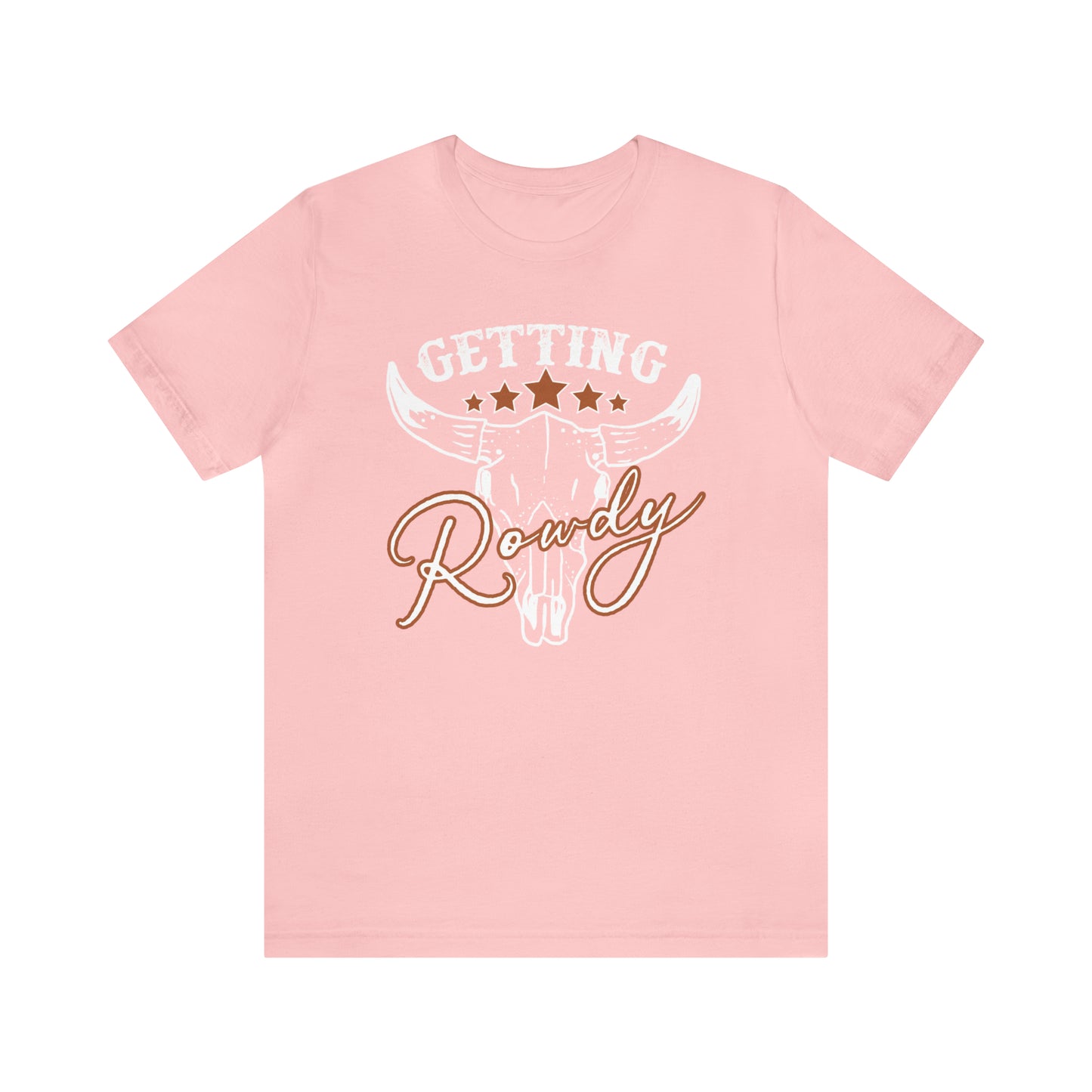 Vintage Getting Rowdy Party/ Bridesmaid/ Groomsman T-Shirt - White Ink