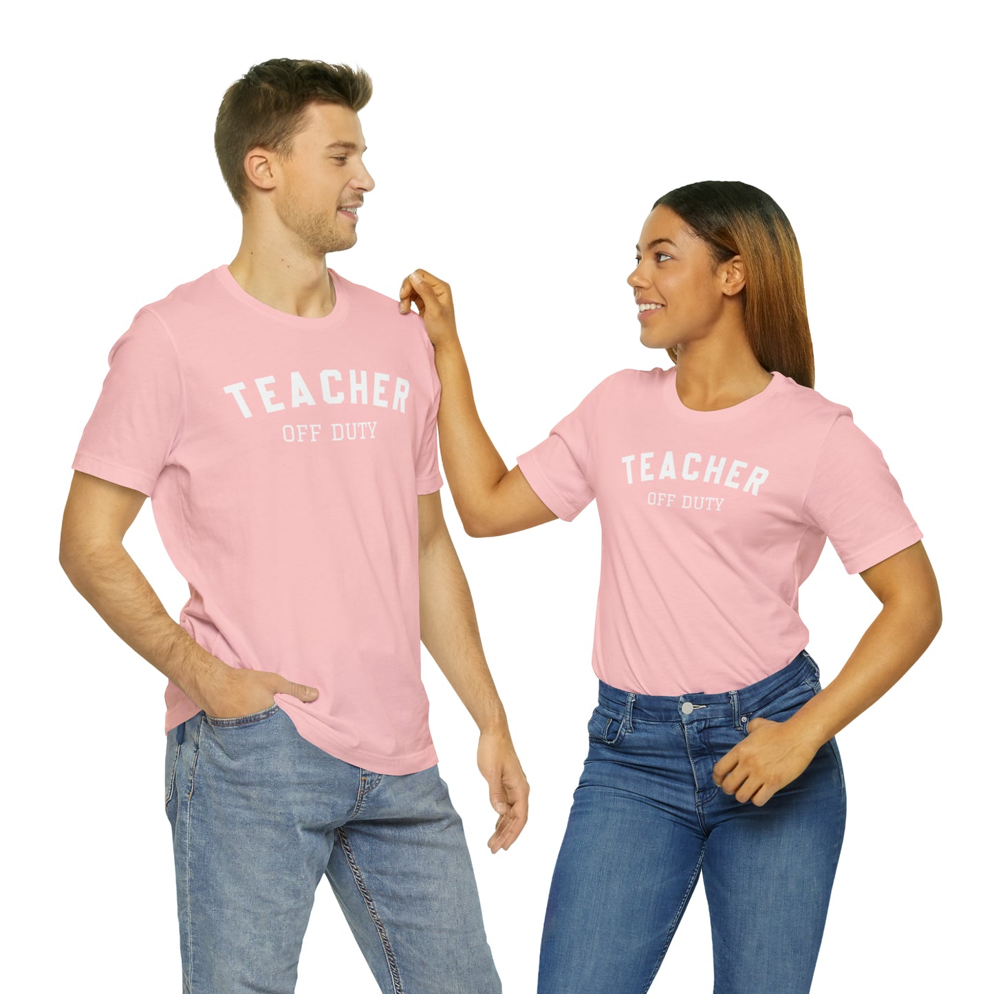 "Teacher Off-Duty" Unisex Jersey Short Sleeve Tee