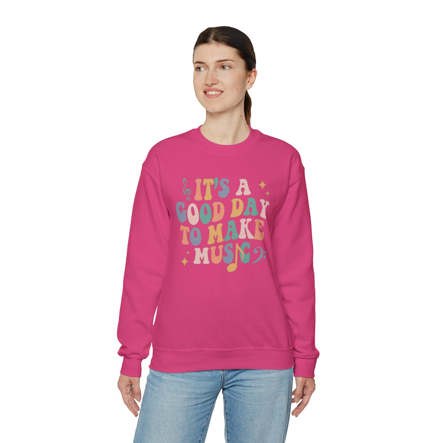 It's a Good Day to Make Music Heavyweight Crewneck Sweatshirt