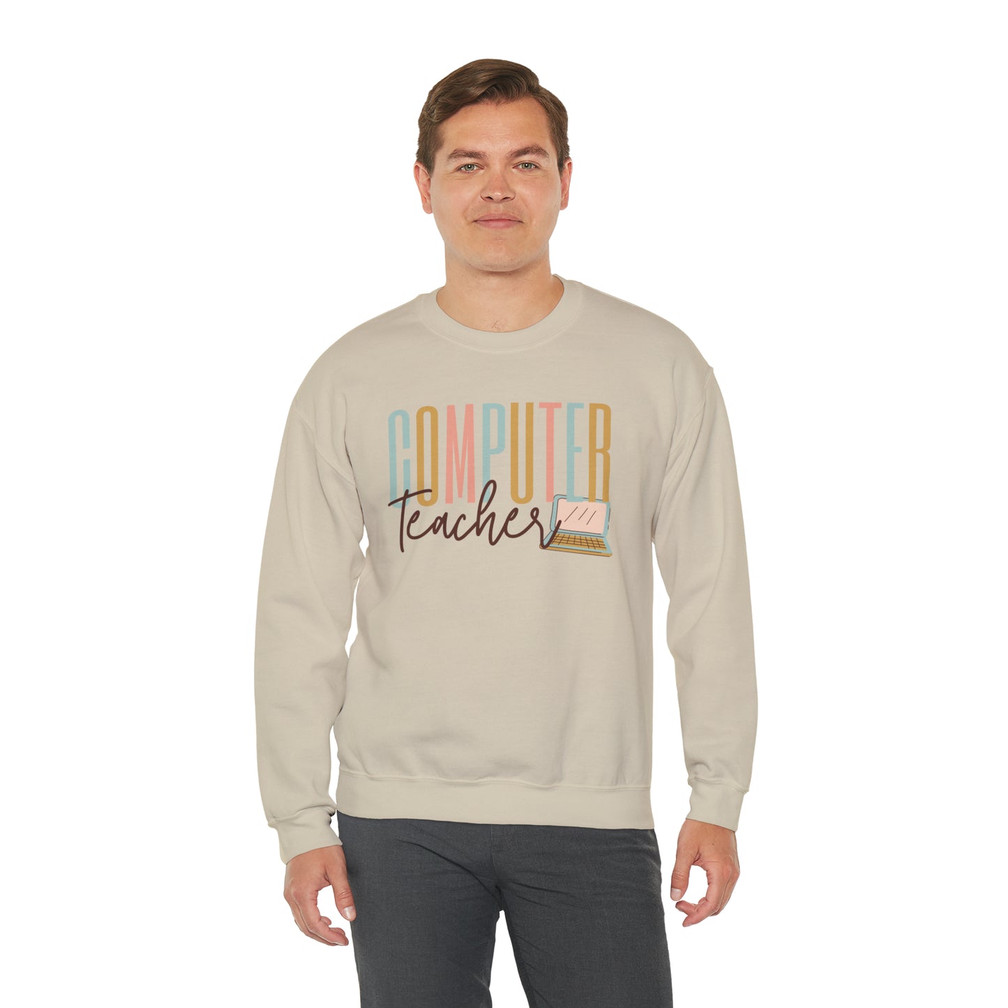 Computer Teacher Heavyweight Crewneck Sweatshirt