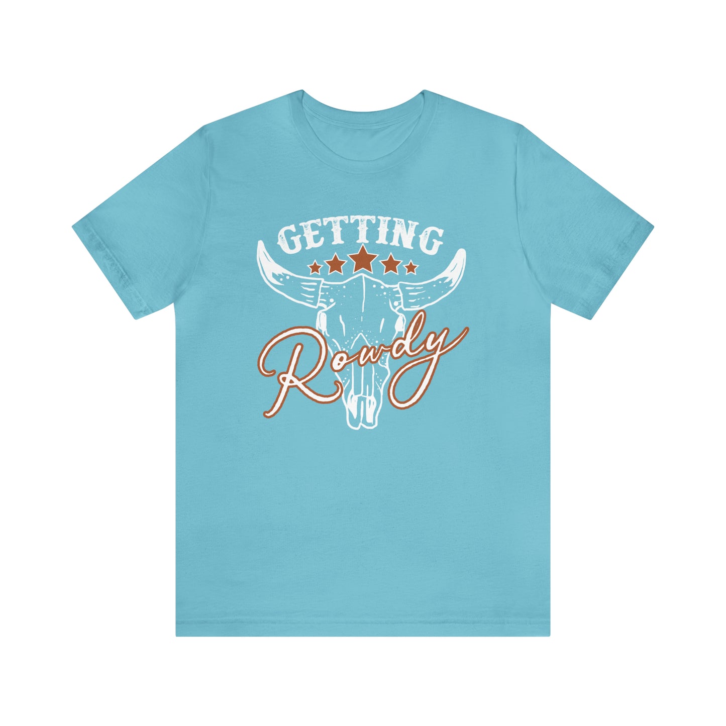 Vintage Getting Rowdy Party/ Bridesmaid/ Groomsman T-Shirt - White Ink
