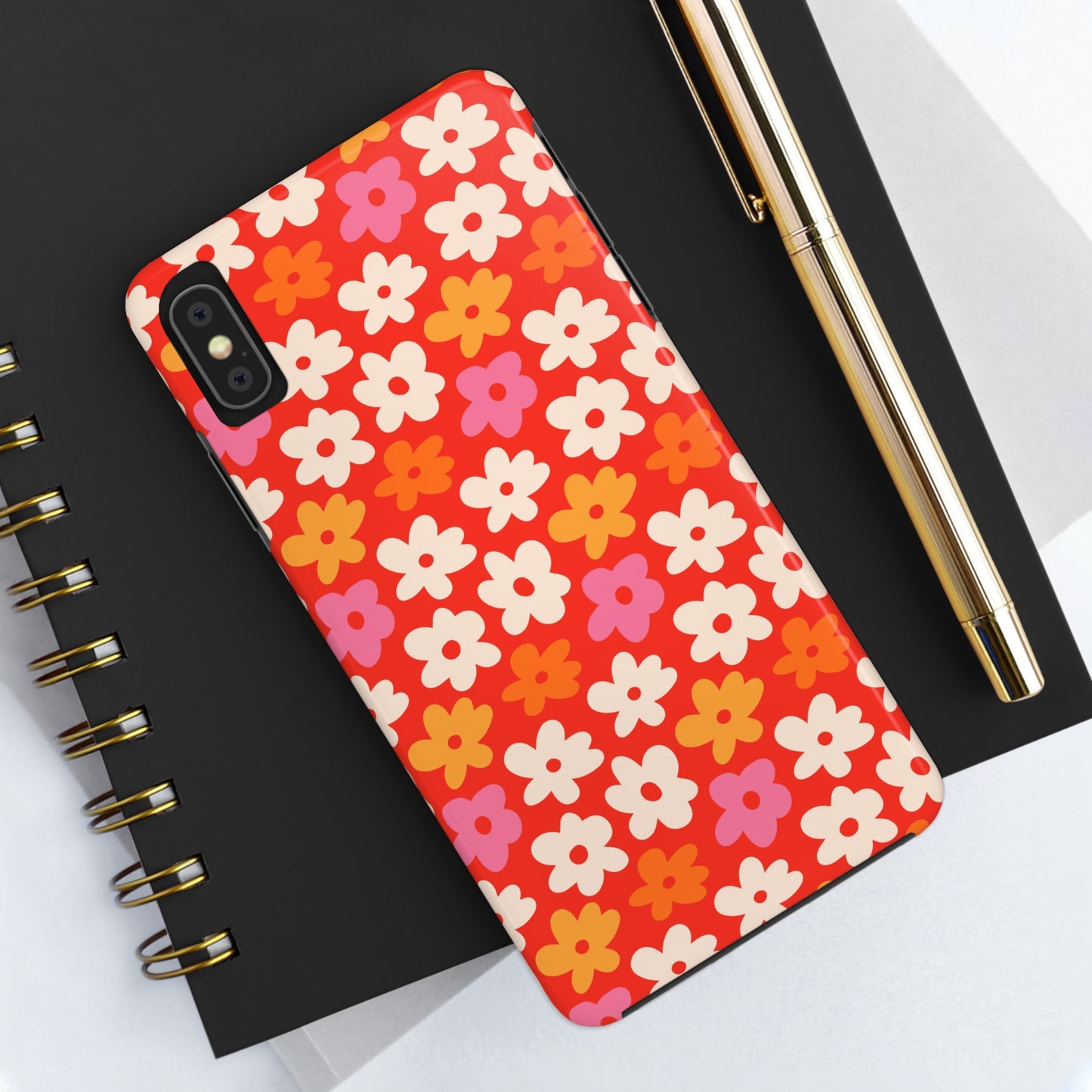 Flower Retro Tough Phone Cases