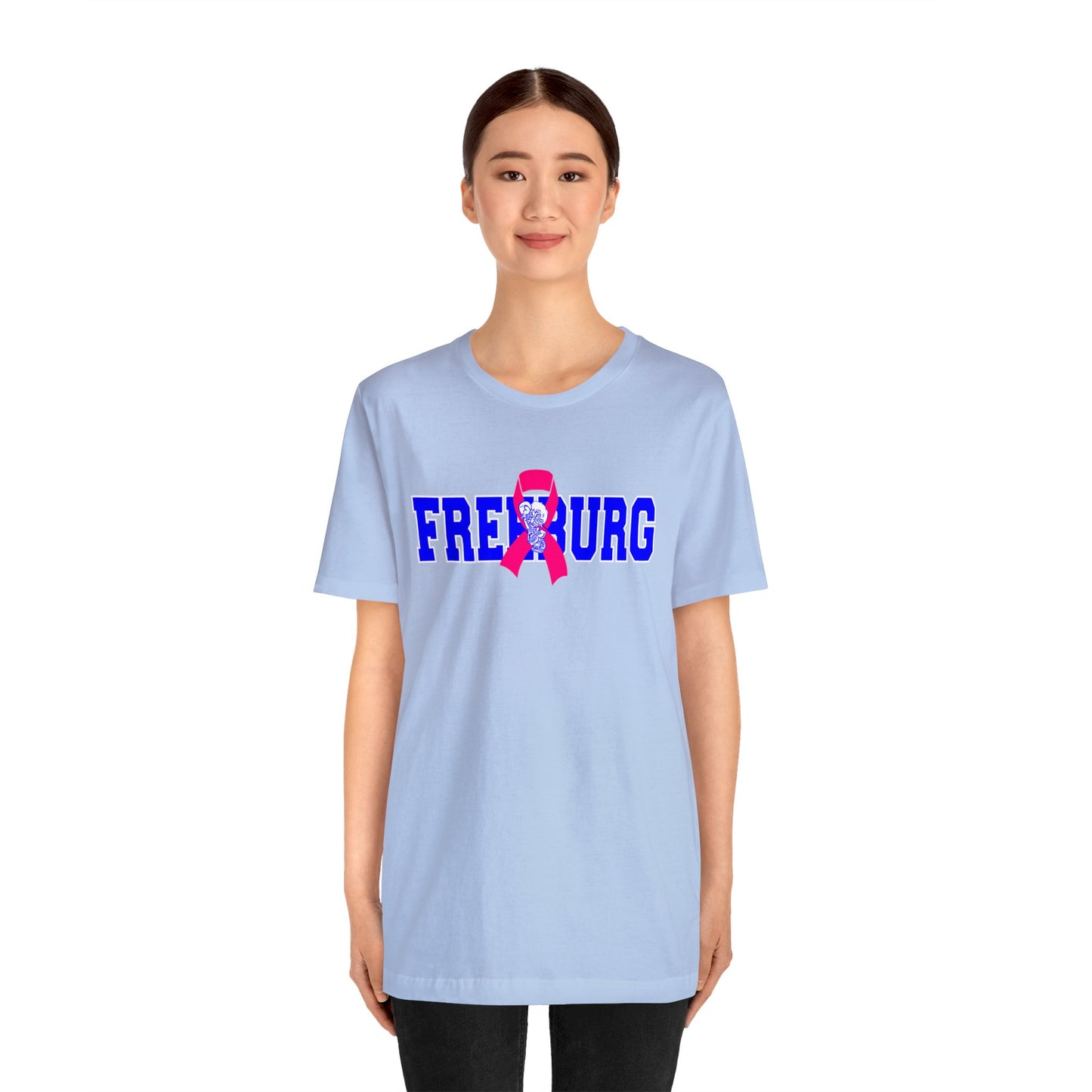 Freeburg Midgets Pink Ribbon Bella Jersey Short Sleeve Tee (Unisex)