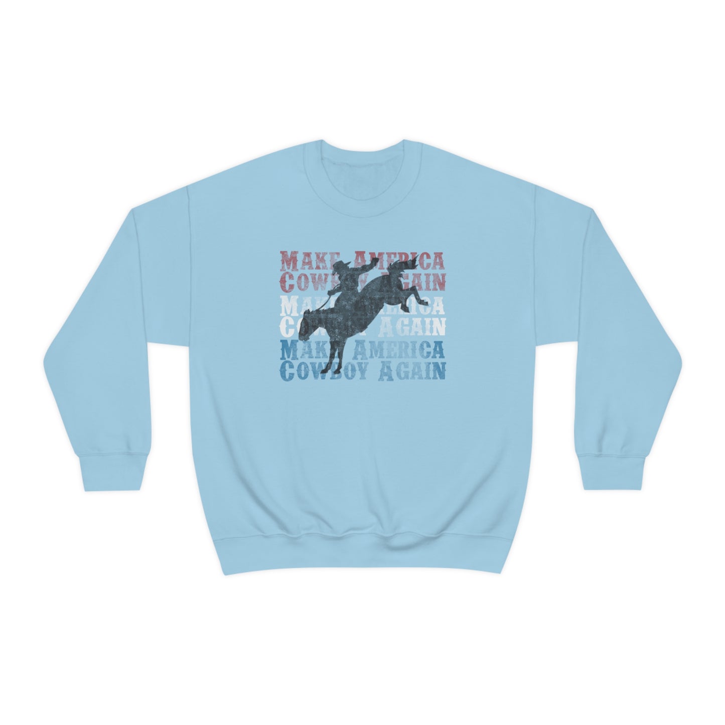 "Make America Cowboy Again" - Unisex Heavy Blend™ Crewneck Sweatshirt