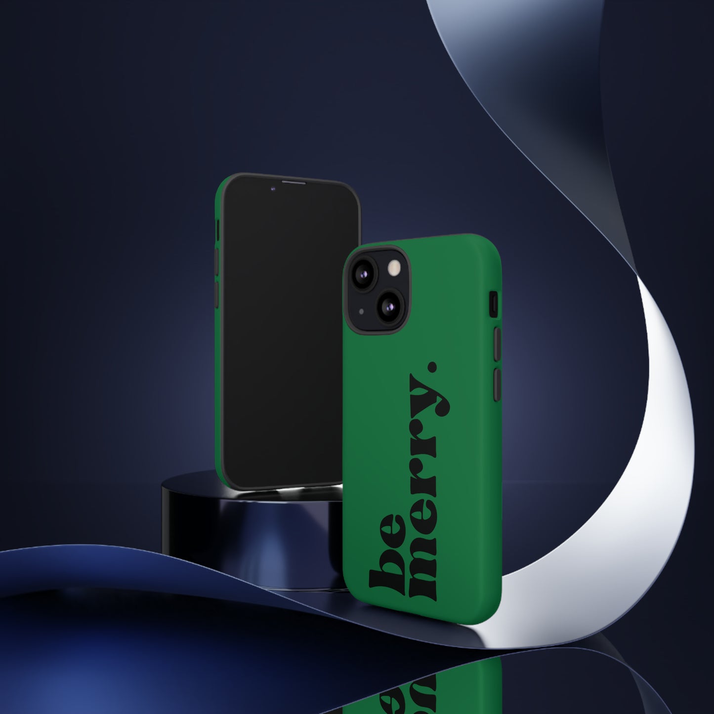 be merry Christmas/ Holiday Apple iPhone Tough Cases