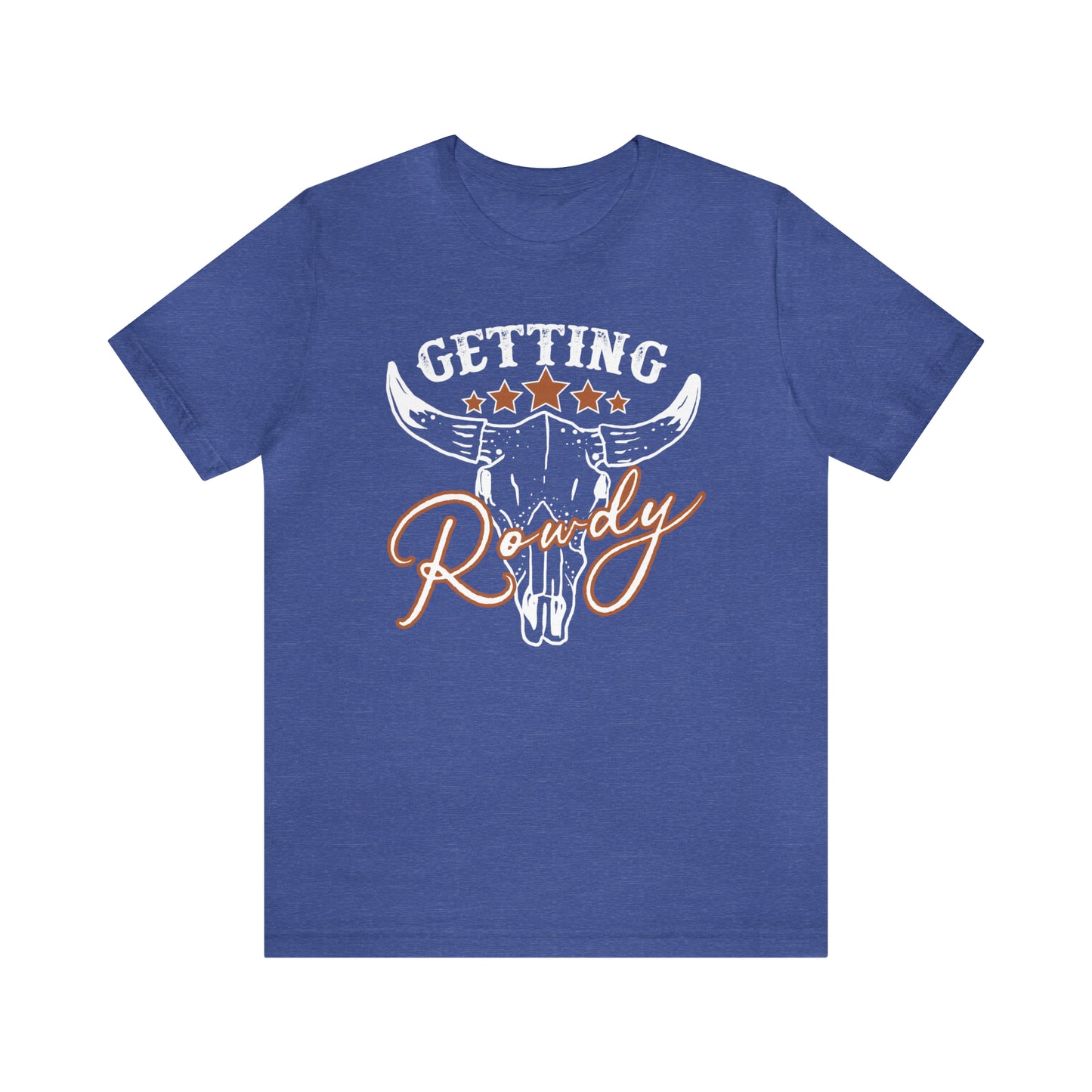 Vintage Getting Rowdy Party/ Bridesmaid/ Groomsman T-Shirt - White Ink