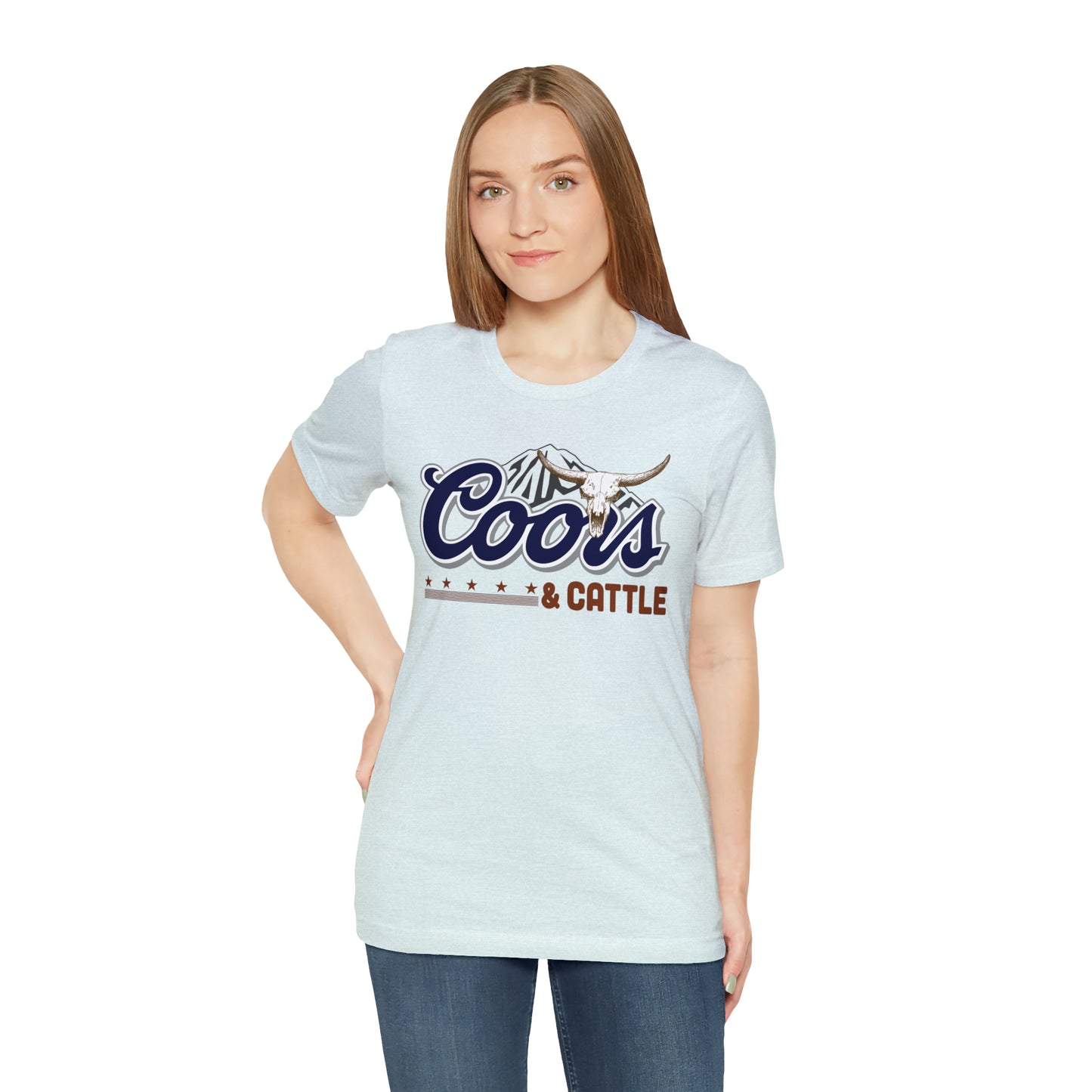 Beer and Cattle Unisex Jersey Short Sleeve Tee