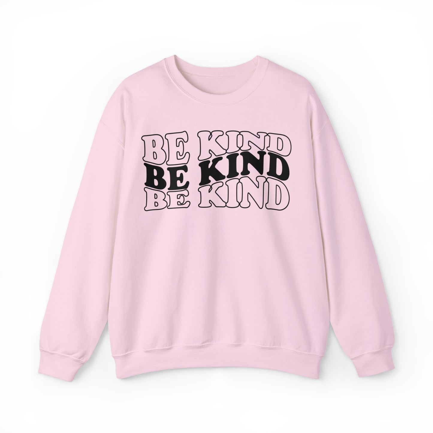 Be Kind Black Logo Unisex Heavy Blend™ Crewneck Sweatshirt