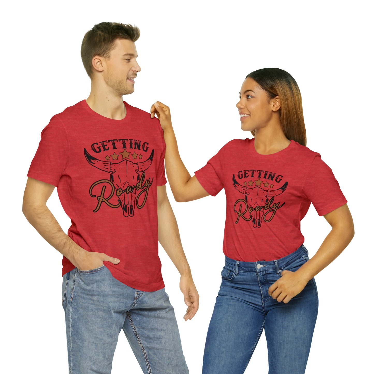 Vintage Getting Rowdy Party/ Bridesmaid/ Groomsman T-Shirt - Black Ink