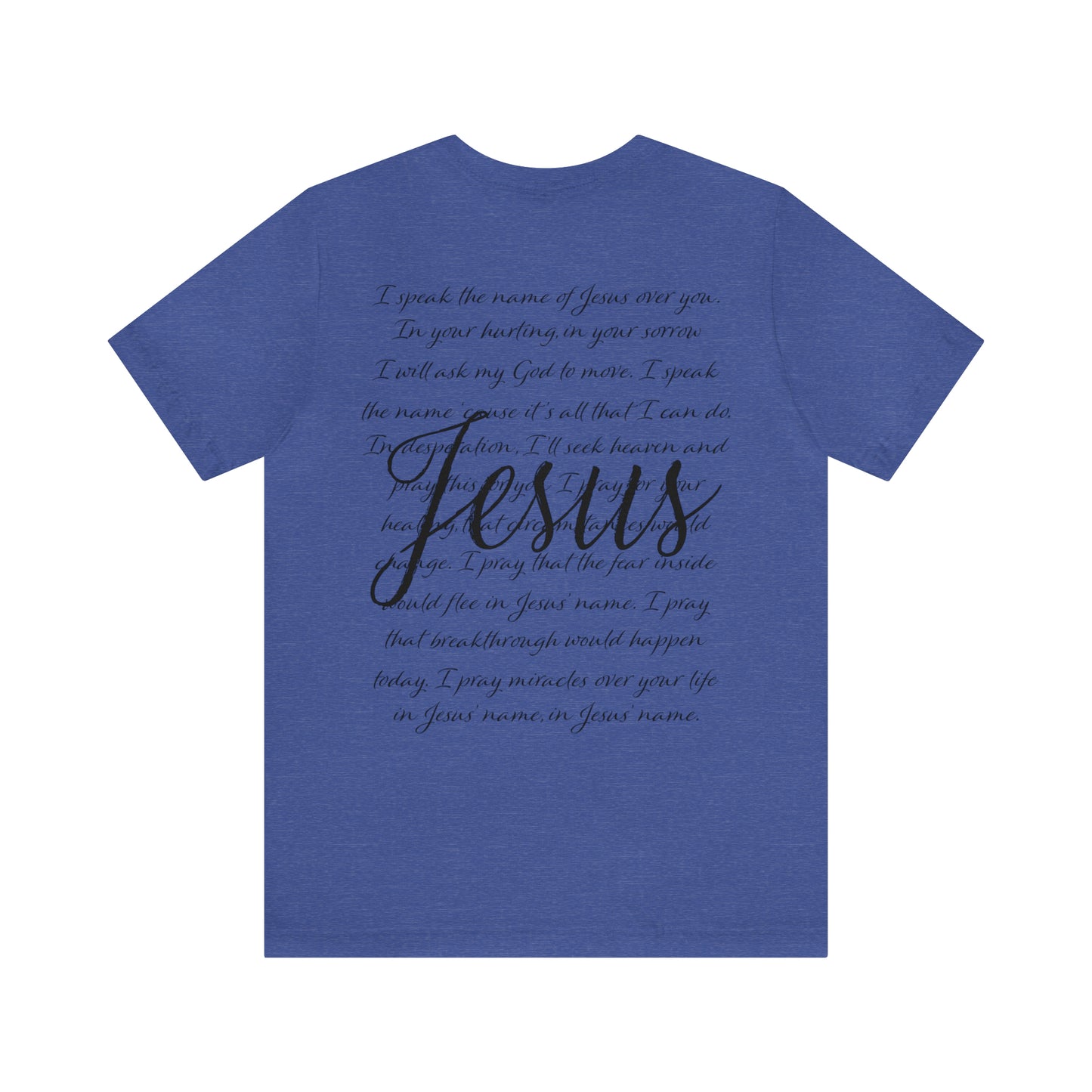 "Jesus Scripture" (Front and Back Design) Unisex Jersey Short Sleeve Tee