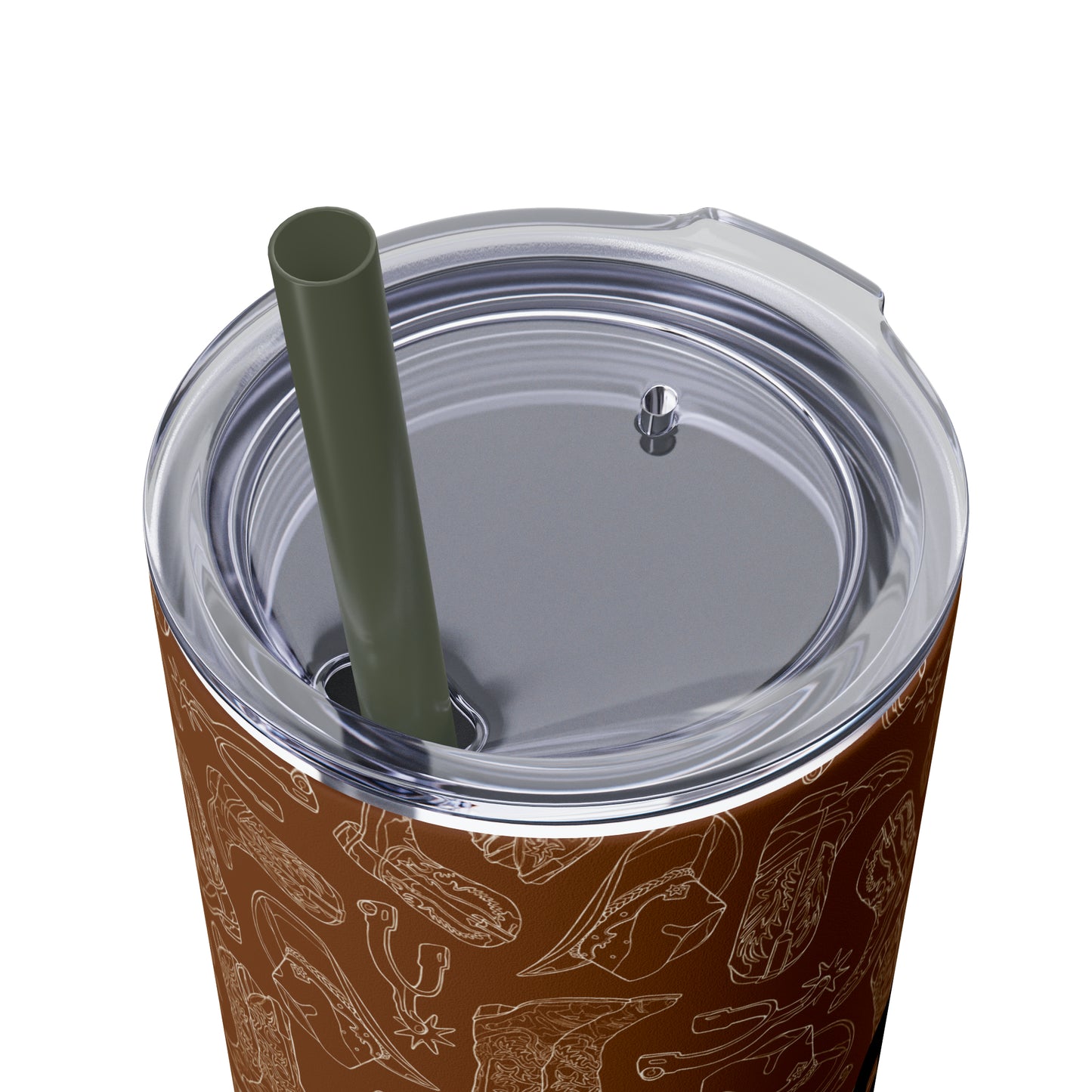 Kick Up the Boots Nashville Themed Skinny Tumbler with Straw, 20oz