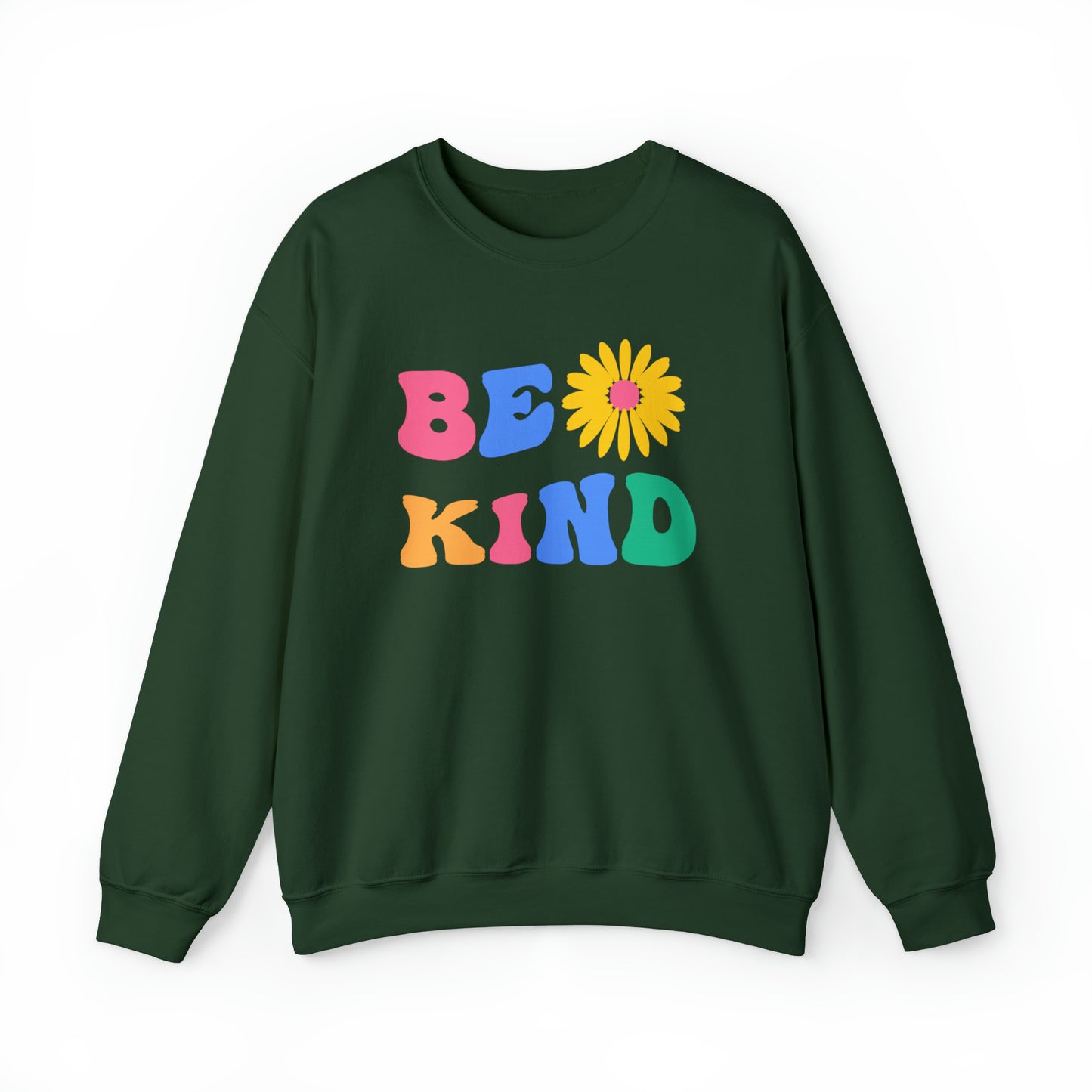 Be Kind Retro Warm Colored Unisex Heavy Blend™ Crewneck Sweatshirt