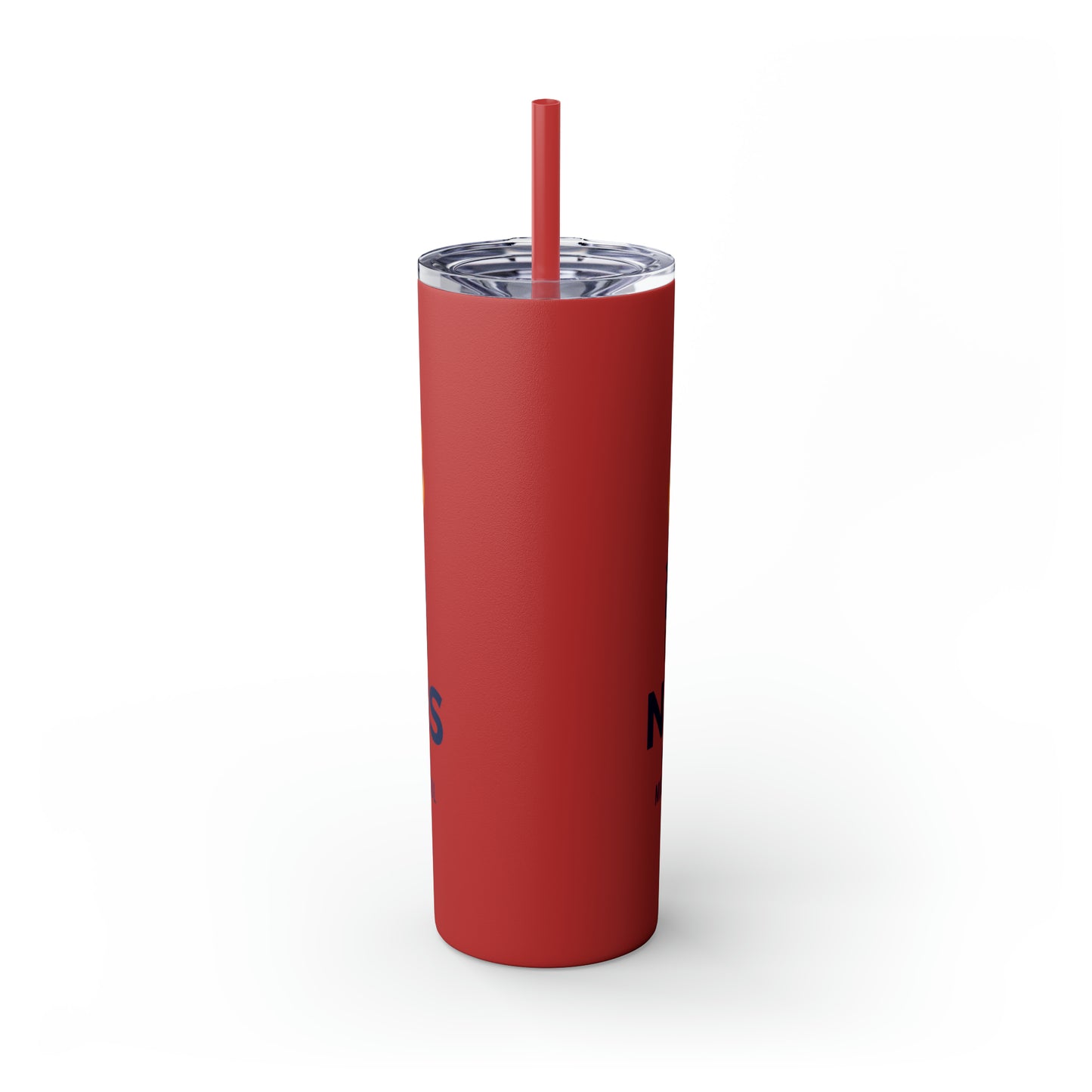 Freeburg Middle School National Junior Honor Society NJHS Yellow Torch Skinny Tumbler with Straw, 20oz