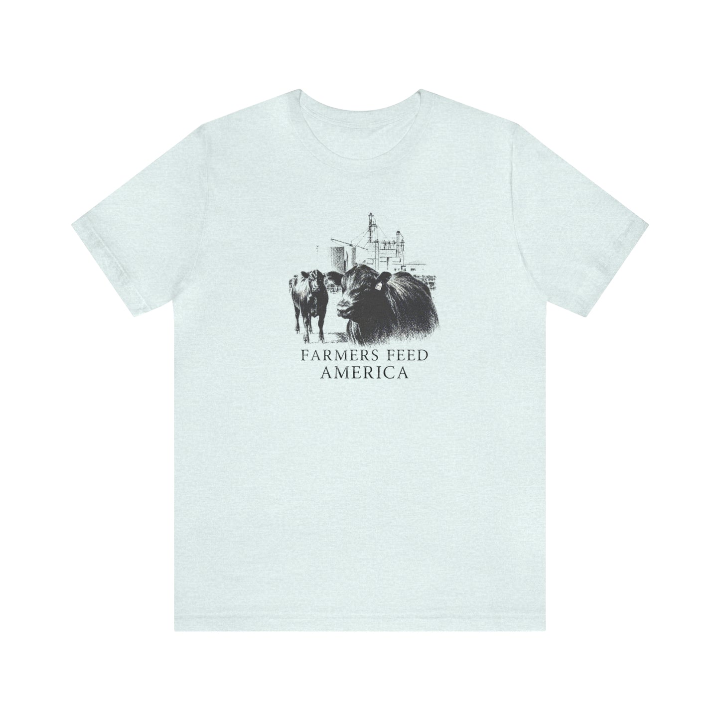 "Farmers Feed America" Unisex Jersey Short Sleeve Tee
