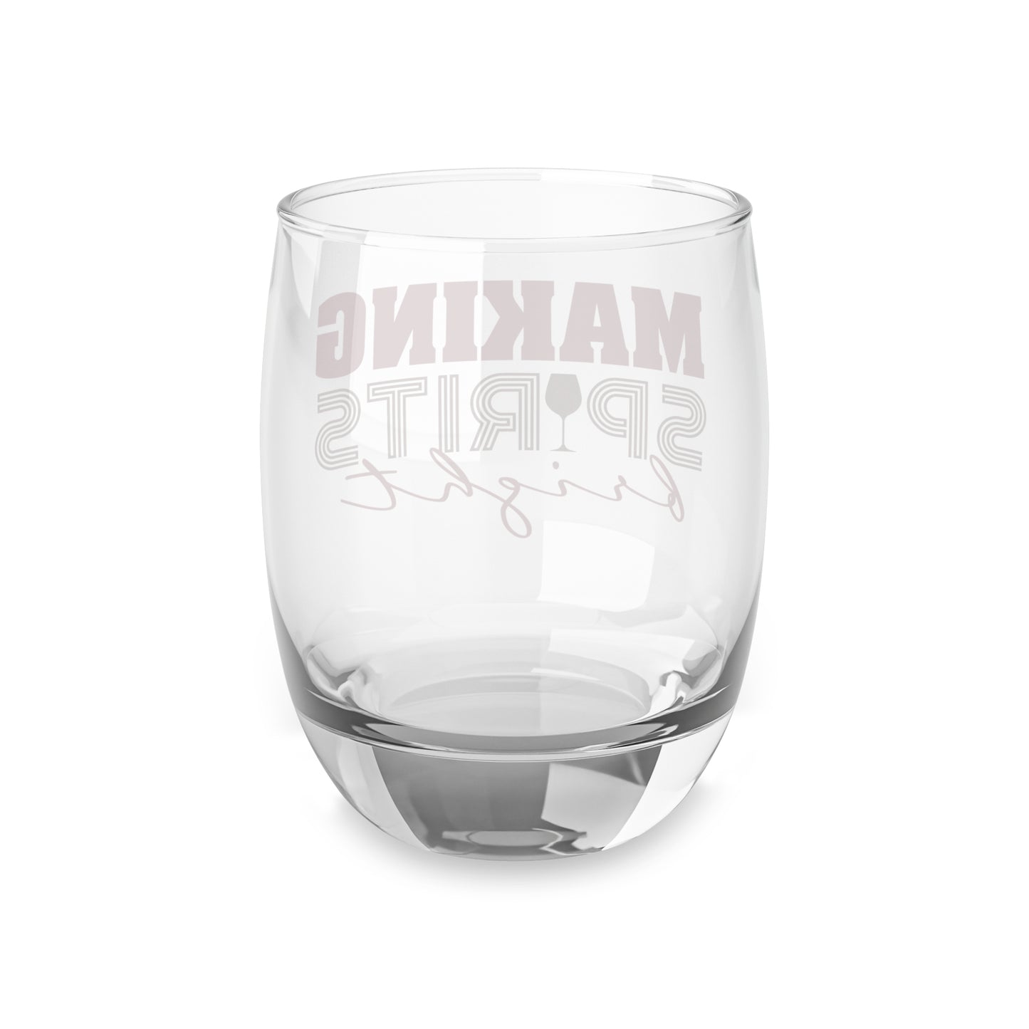 Making Spirits Bright Christmas Whiskey/ Wine Glass